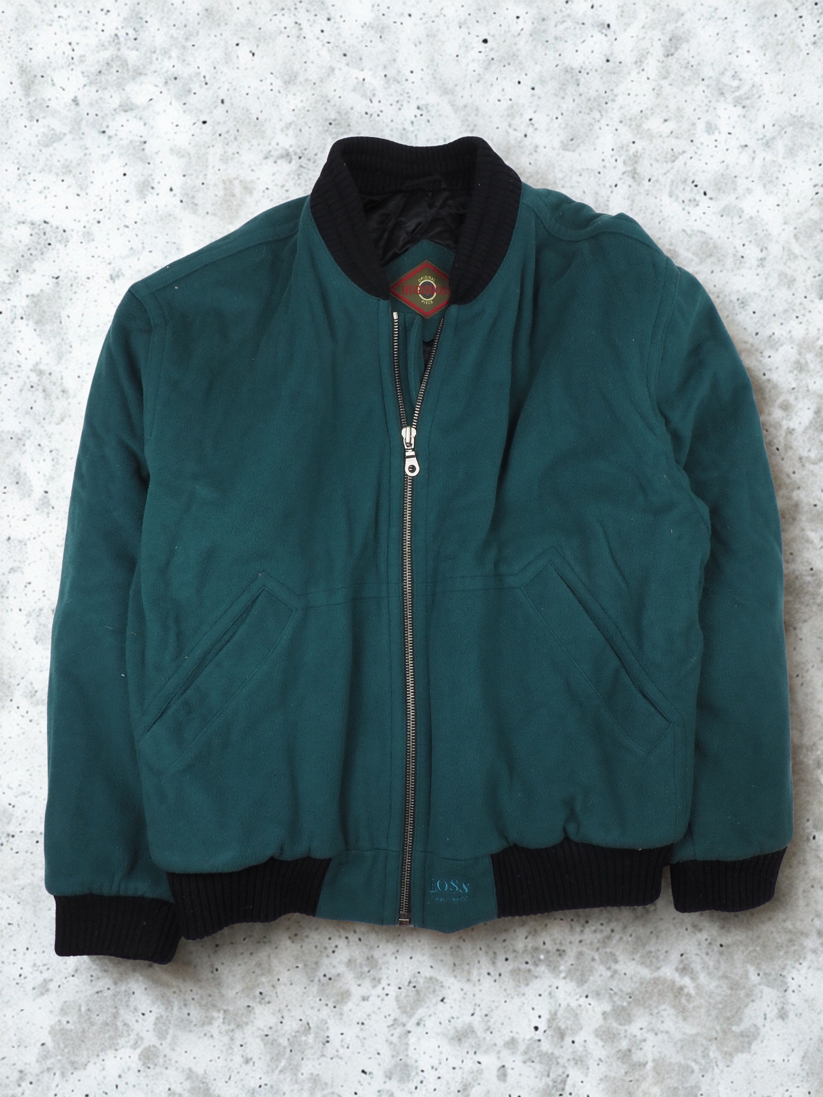 Hugo Boss Mid 90s Hugo Boss Cashmere Wool Bomber Jacket Size US XL / EU 56 / 4 - 1 Thumbnail