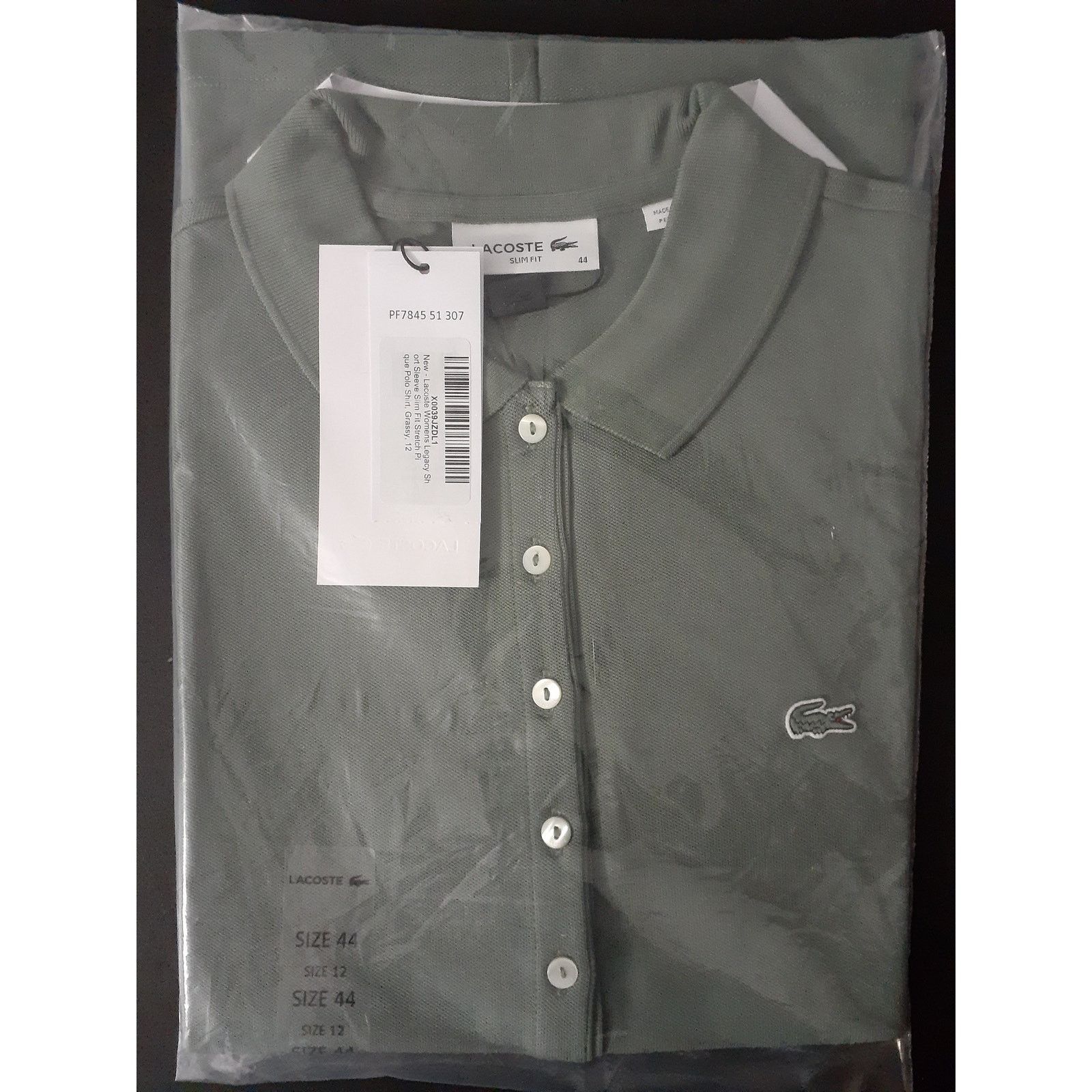 Lacoste Lacoste Women's Legacy Short Sleeve Slim Fit Stretch Polo 12 Size XL / US 12-14 / IT 48-50 - 1 Preview