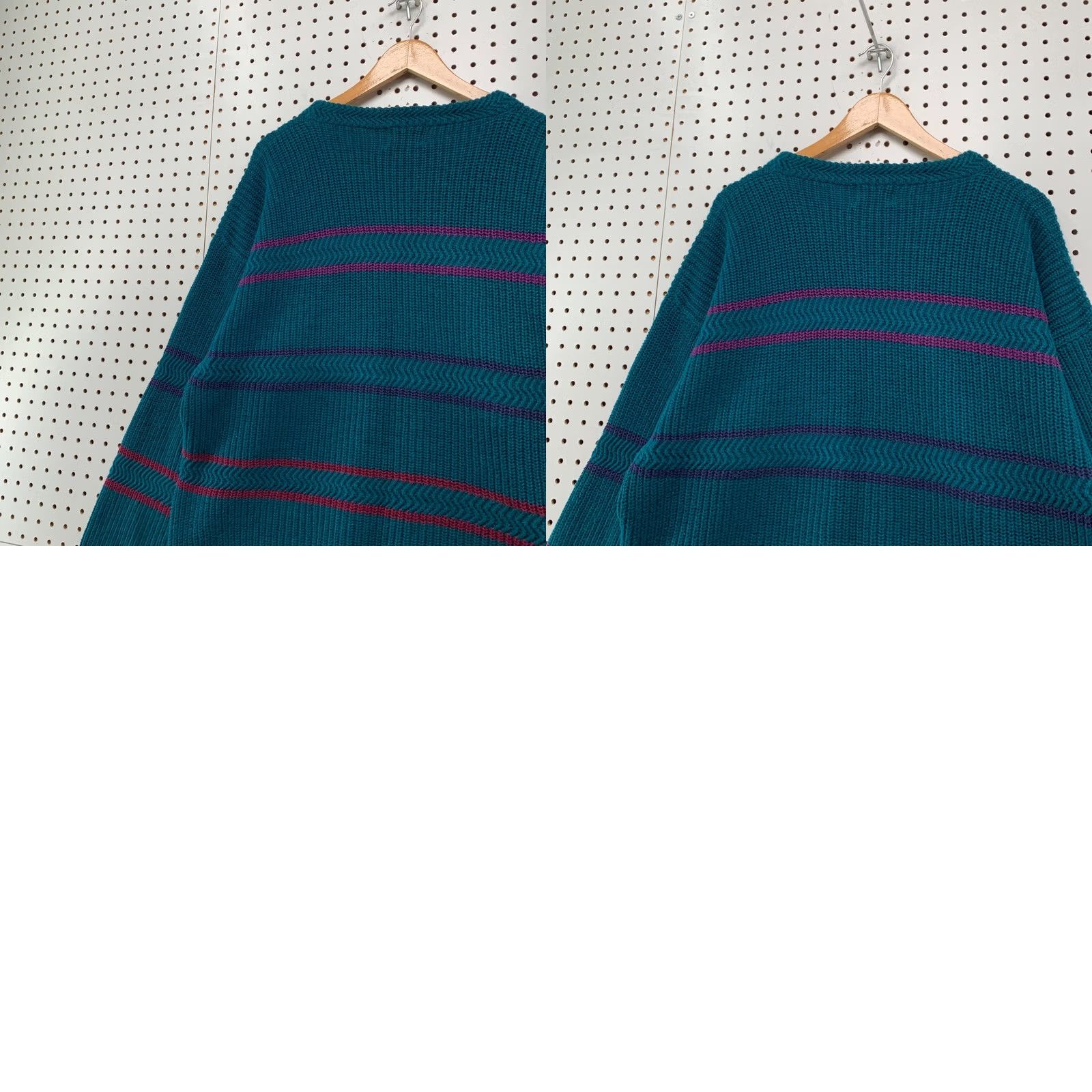 Vintage VINTAGE Boston Clipper Knit Sweater Mens XLK Blue Striped Pullover 24x30 Classic Conversation Size US XL / EU 56 / 4 - 8 Thumbnail