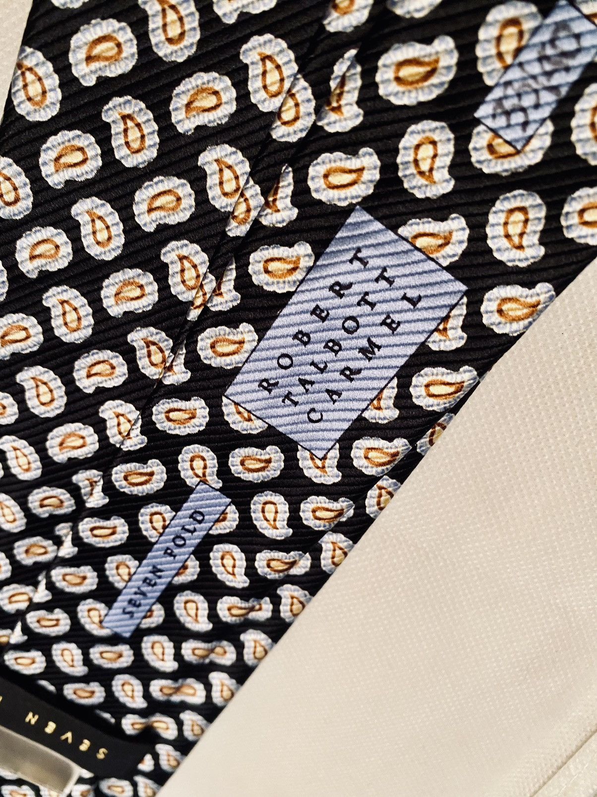 Robert Talbott Robert Talbott 🇺🇸 Carmel LE Navy seven fold tie #33 of 40 NWT Size ONE SIZE - 9 Thumbnail