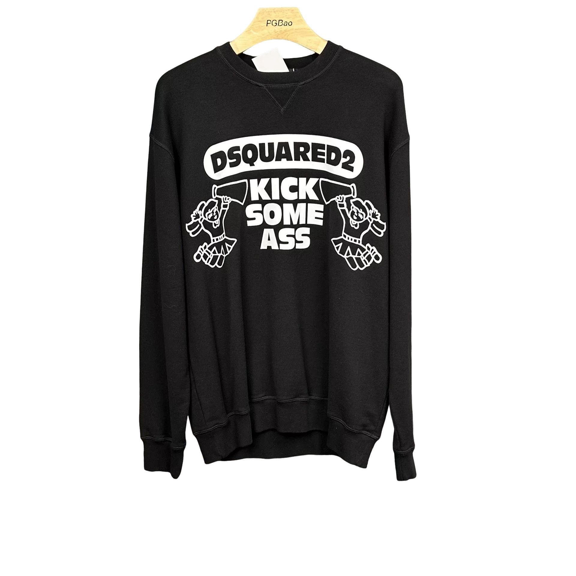 Dsquared2 DSQUARED2 Kick Some Ass Graphic Sweatshirt Size M Size US M / EU 48-50 / 2 - 1 Thumbnail