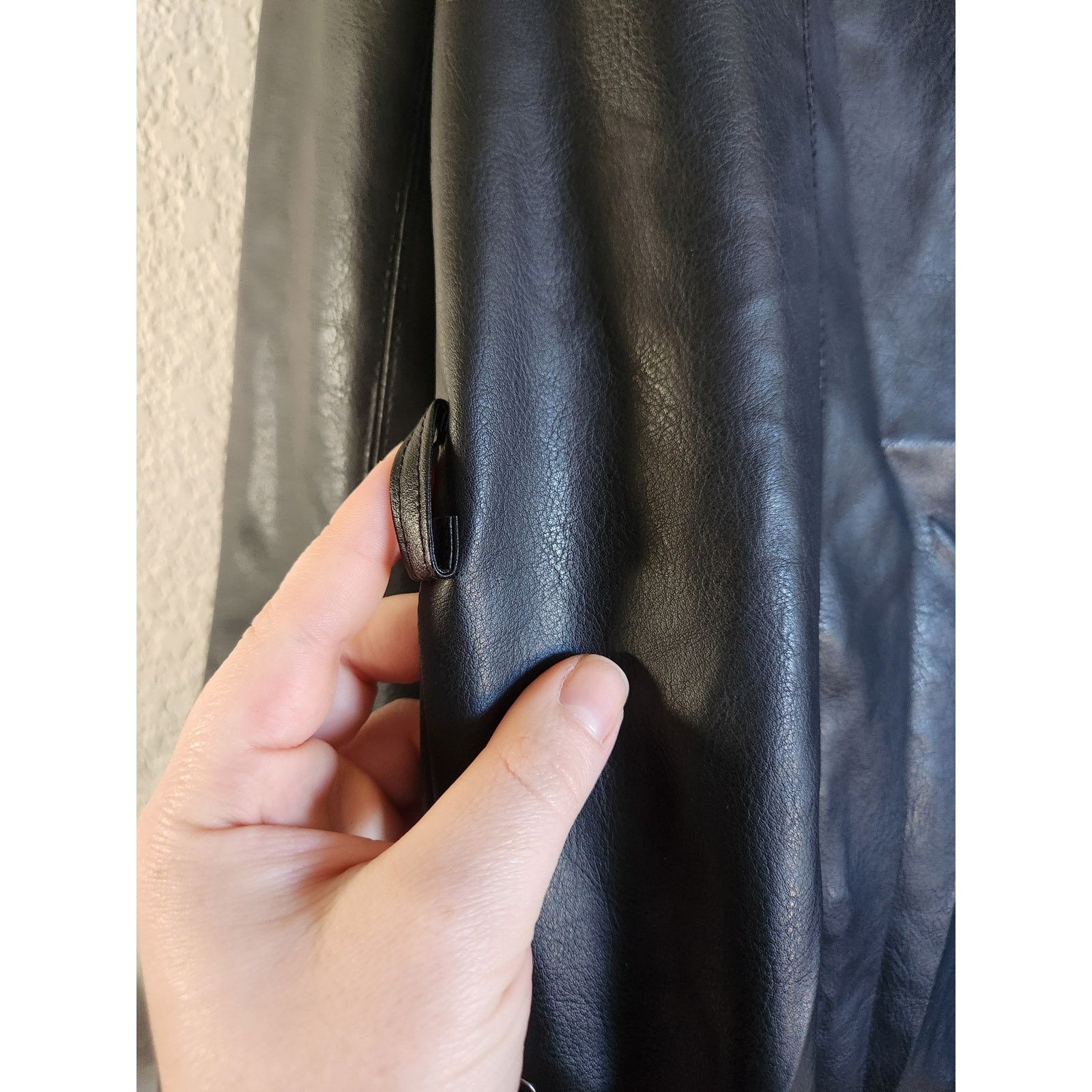 Other Beware Women's Faux Leather Lace-Up Long Jacket-XL Size XL / US 12-14 / IT 48-50 - 4 Thumbnail