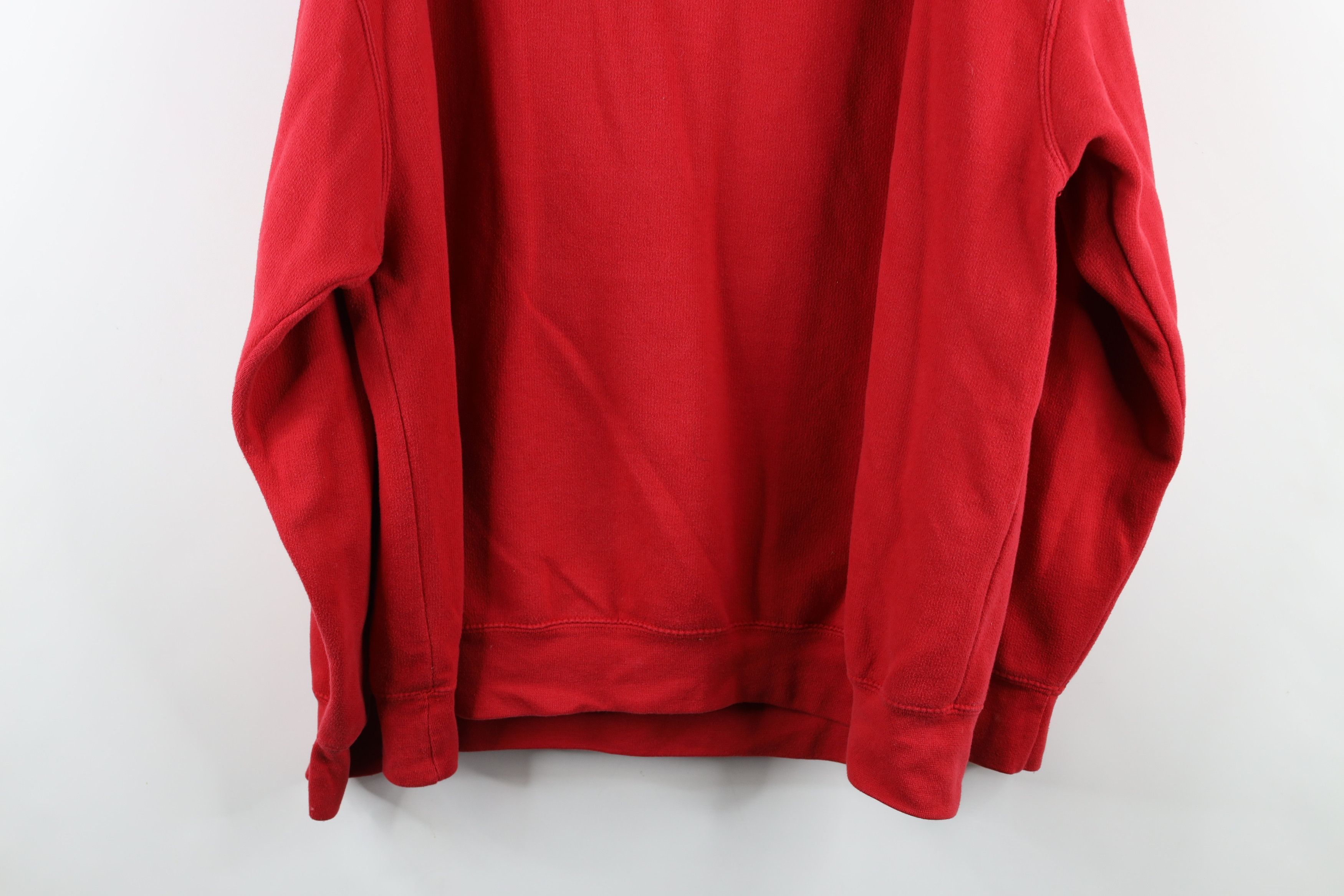 Vintage Vintage 90s Streetwear Hawaii HI Hoodie Sweatshirt Red Size US XL / EU 56 / 4 - 13 Thumbnail