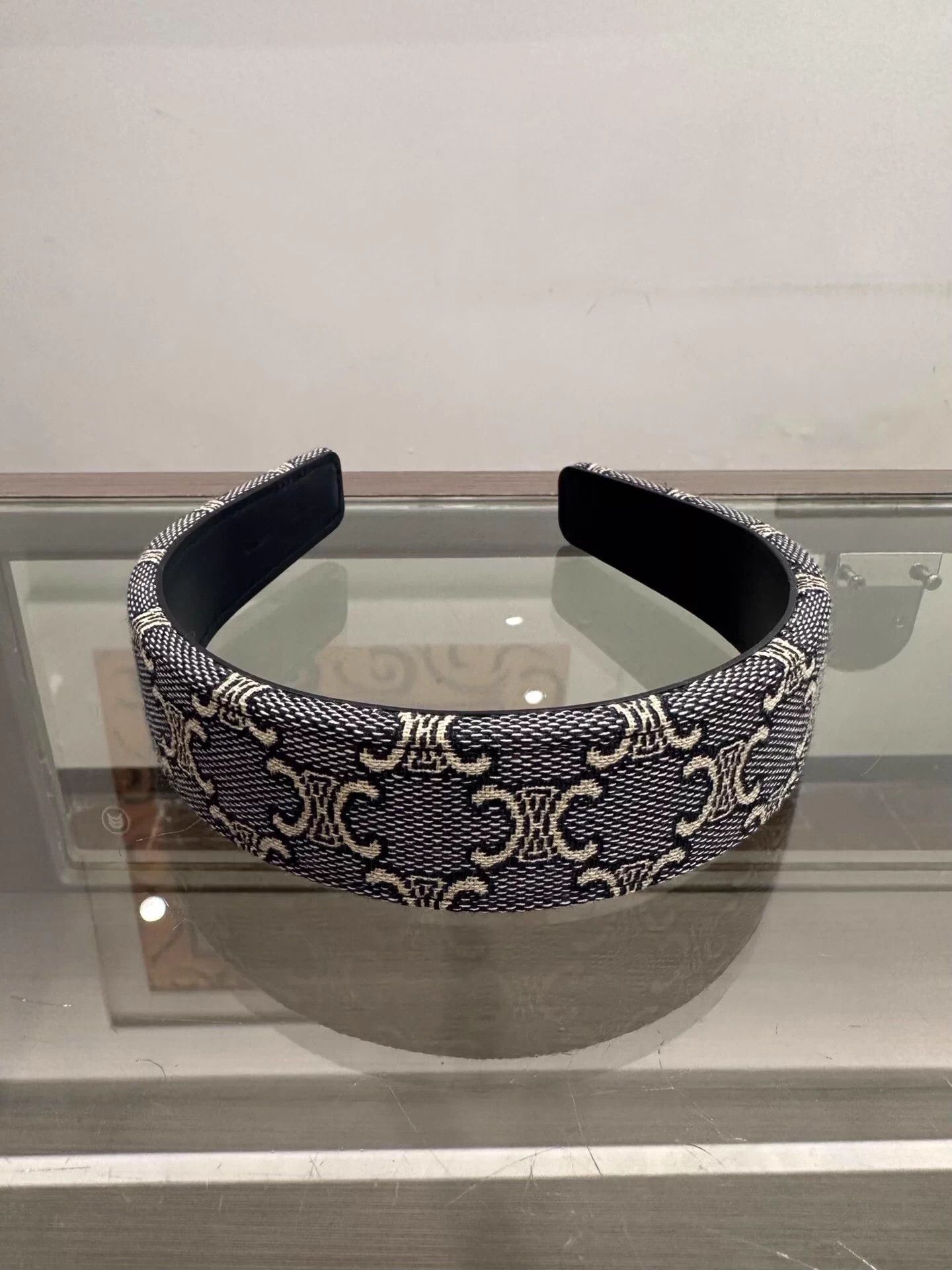 Celine Celine Triomphe Logo Denim Headband Size ONE SIZE - 3 Thumbnail
