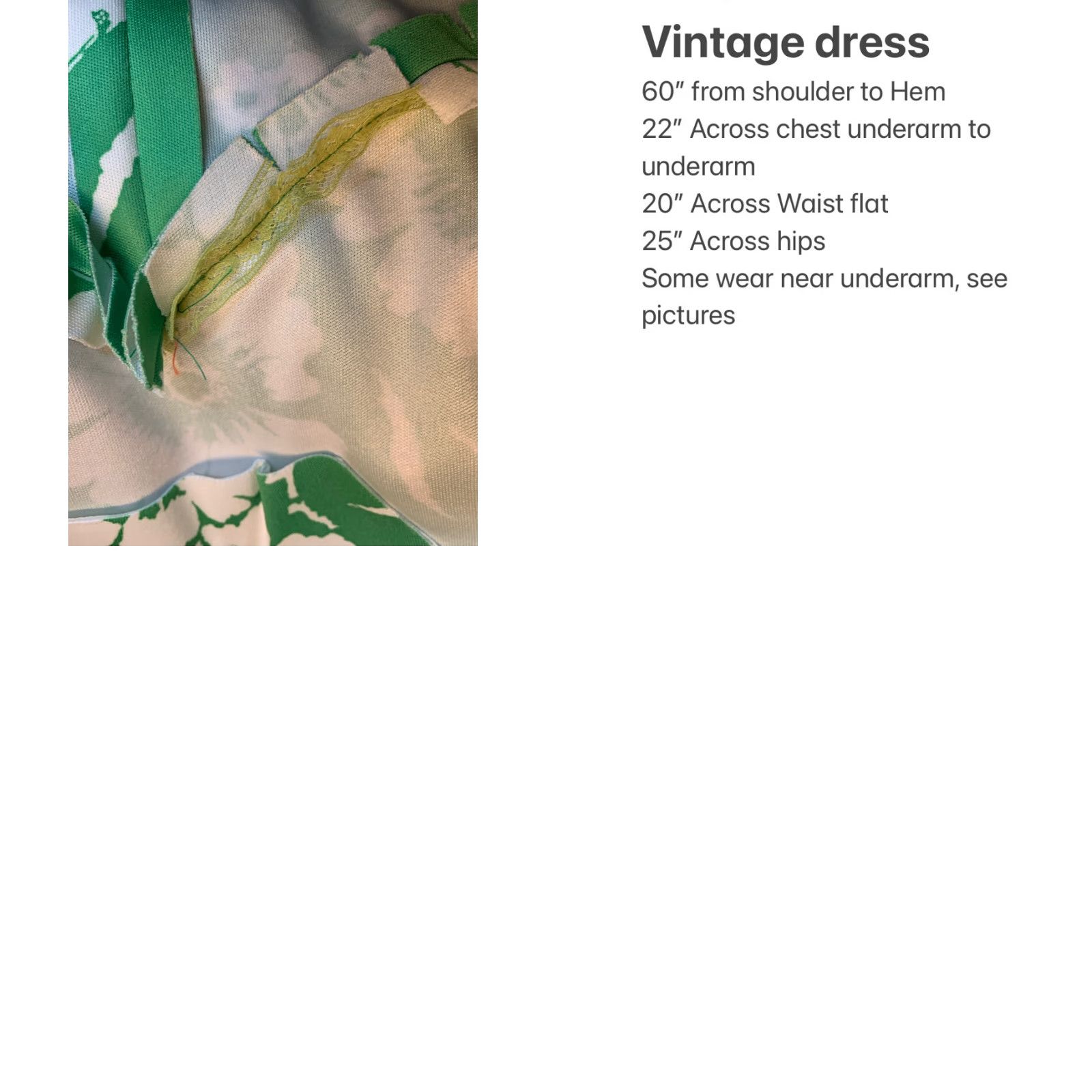 Vintage VINTAGE Retro Bright Green Large Floral Print Maxi Lounge Dress Plus Size Size S / US 4 / IT 40 - 8 Thumbnail