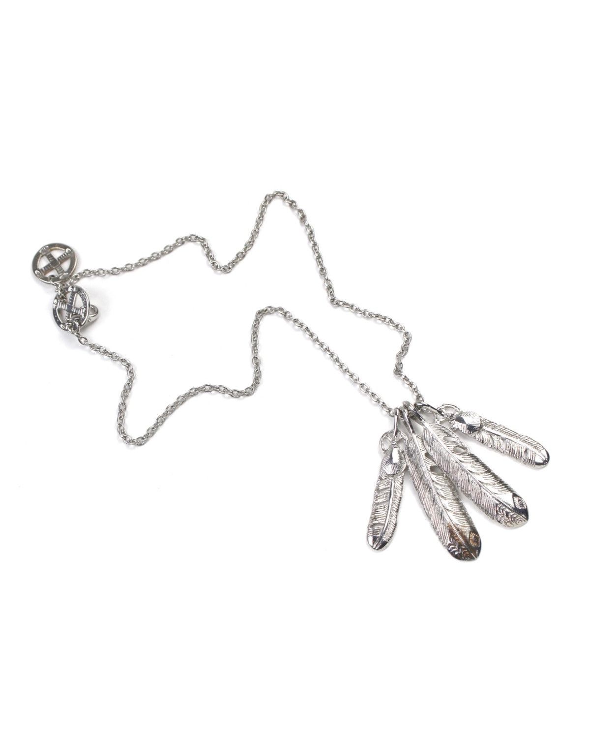 Vintage 2000S JAPANESE MADE NATIVE STYLE FEATHER CLUSTER NECKLACE Size ONE SIZE - 3 Thumbnail