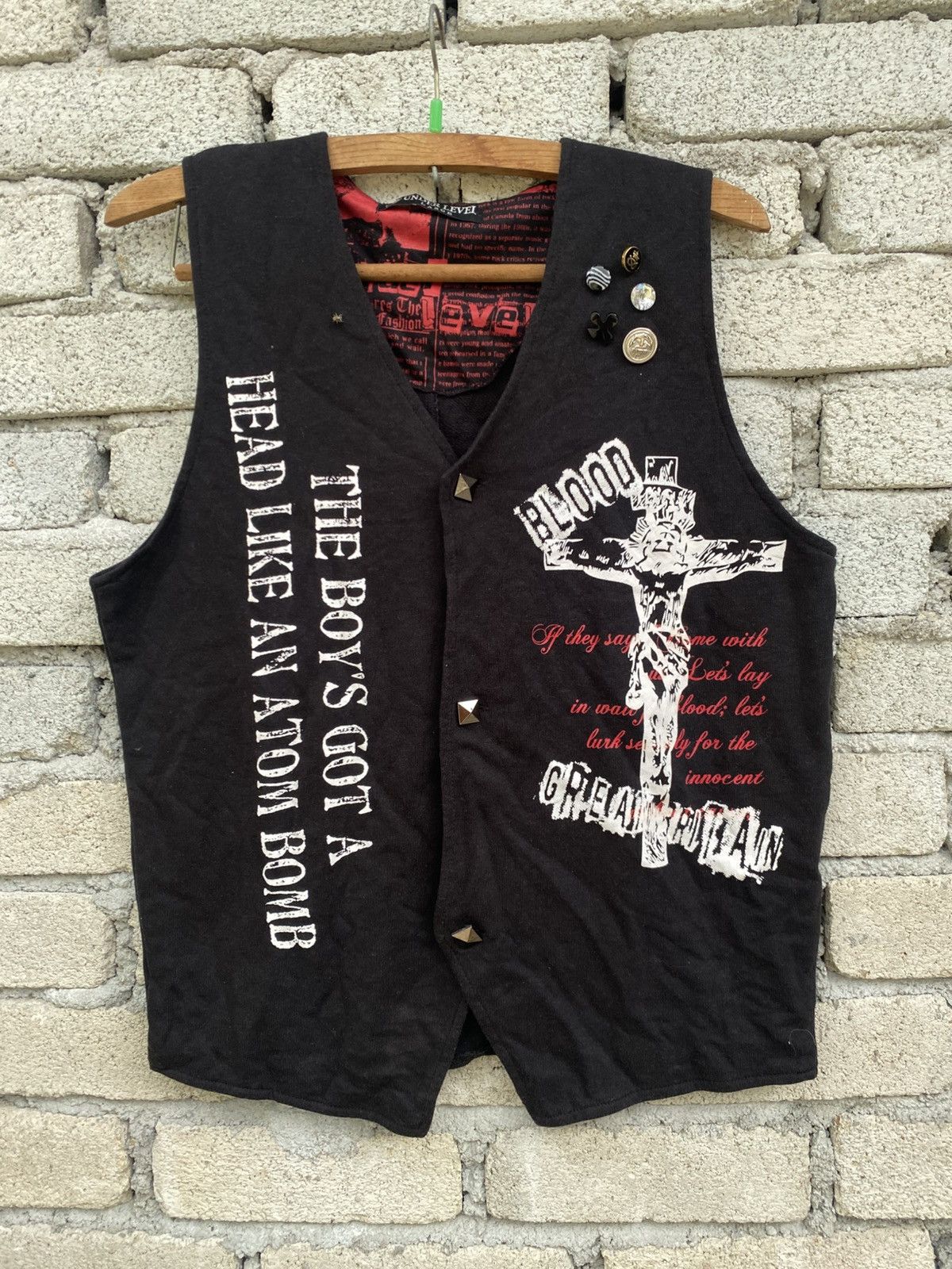 Seditionaries Under level punk style vest Size US M / EU 48-50 / 2 - 2 Thumbnail
