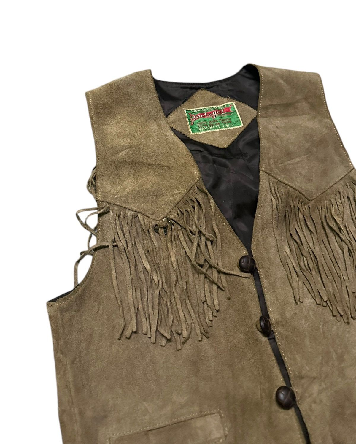 Vintage Portugal cowboy leather vest Size US M / EU 48-50 / 2 - 4 Thumbnail