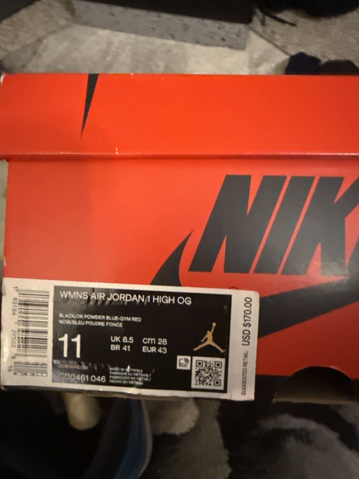 Jordan Brand Air Jordan 1 ‘NC to CHI’ Size US 9.5 / EU 42-43 - 7 Thumbnail