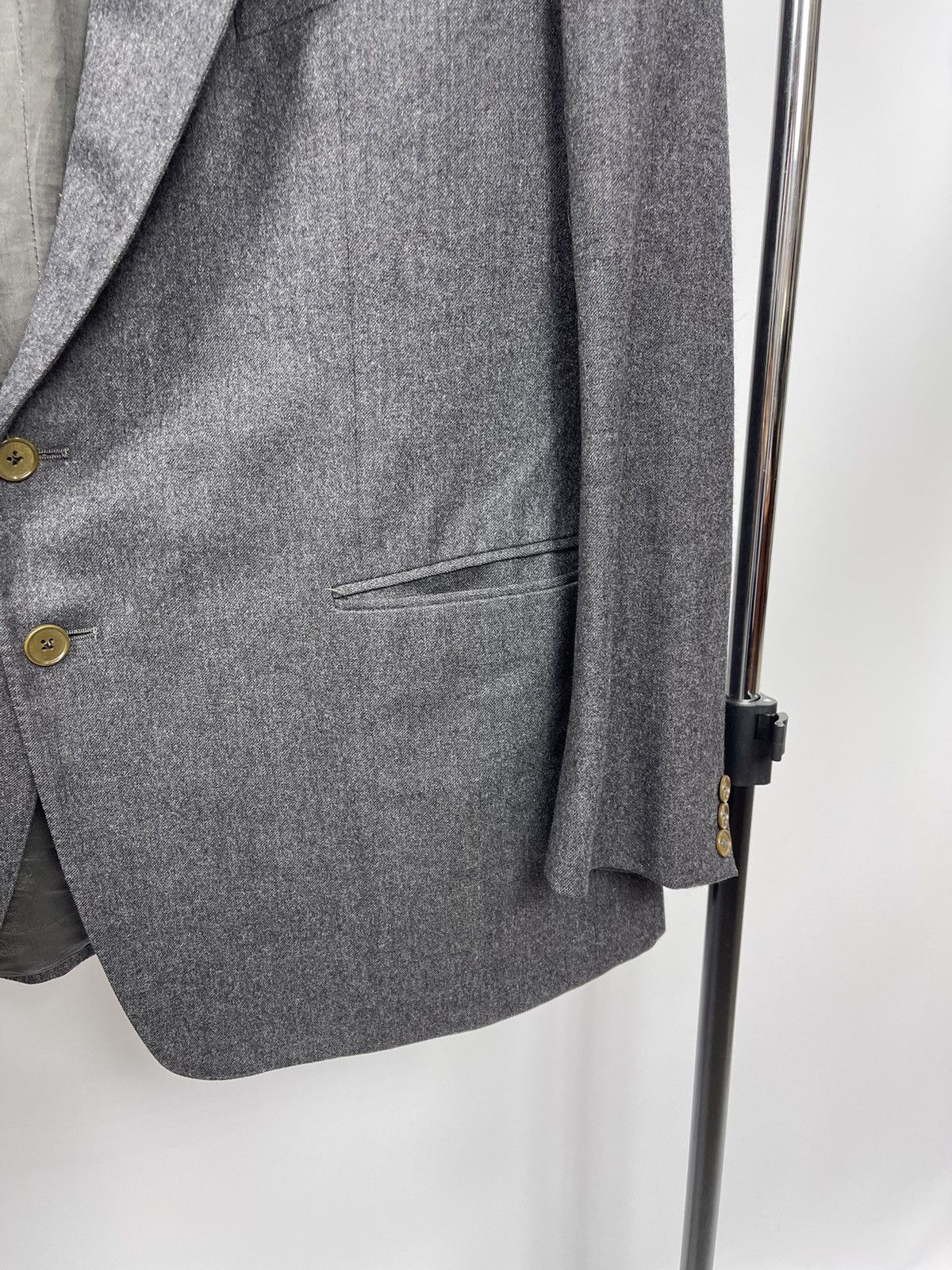 Ermenegildo Zegna Ermenegildo Zegna Vintage 100% Wool Blazer Jacket Size XL Size 52R - 3 Thumbnail