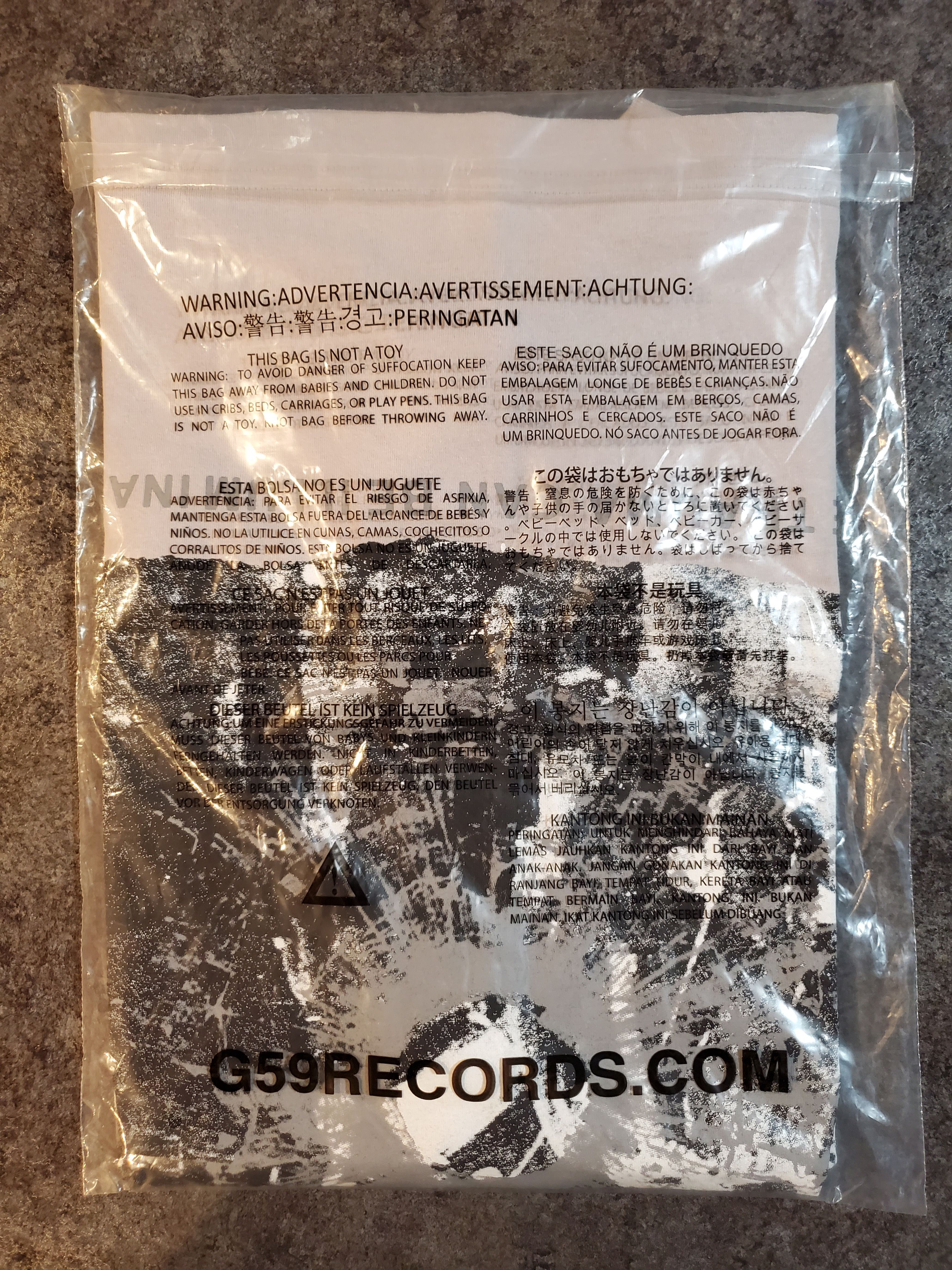 G59 Records Suicideboys G59 Warning Tour Tee NEW Size US L / EU 52-54 / 3 - 4 Thumbnail