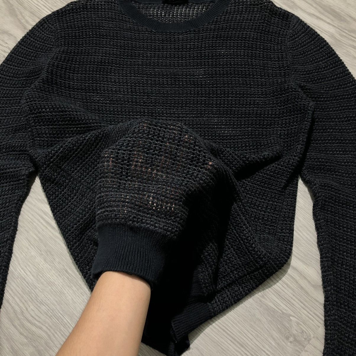 A.P.C. A.P.C. Semi-Sheer Transparency Knit Sweatshirt Charcoal Size US M / EU 48-50 / 2 - 5 Thumbnail