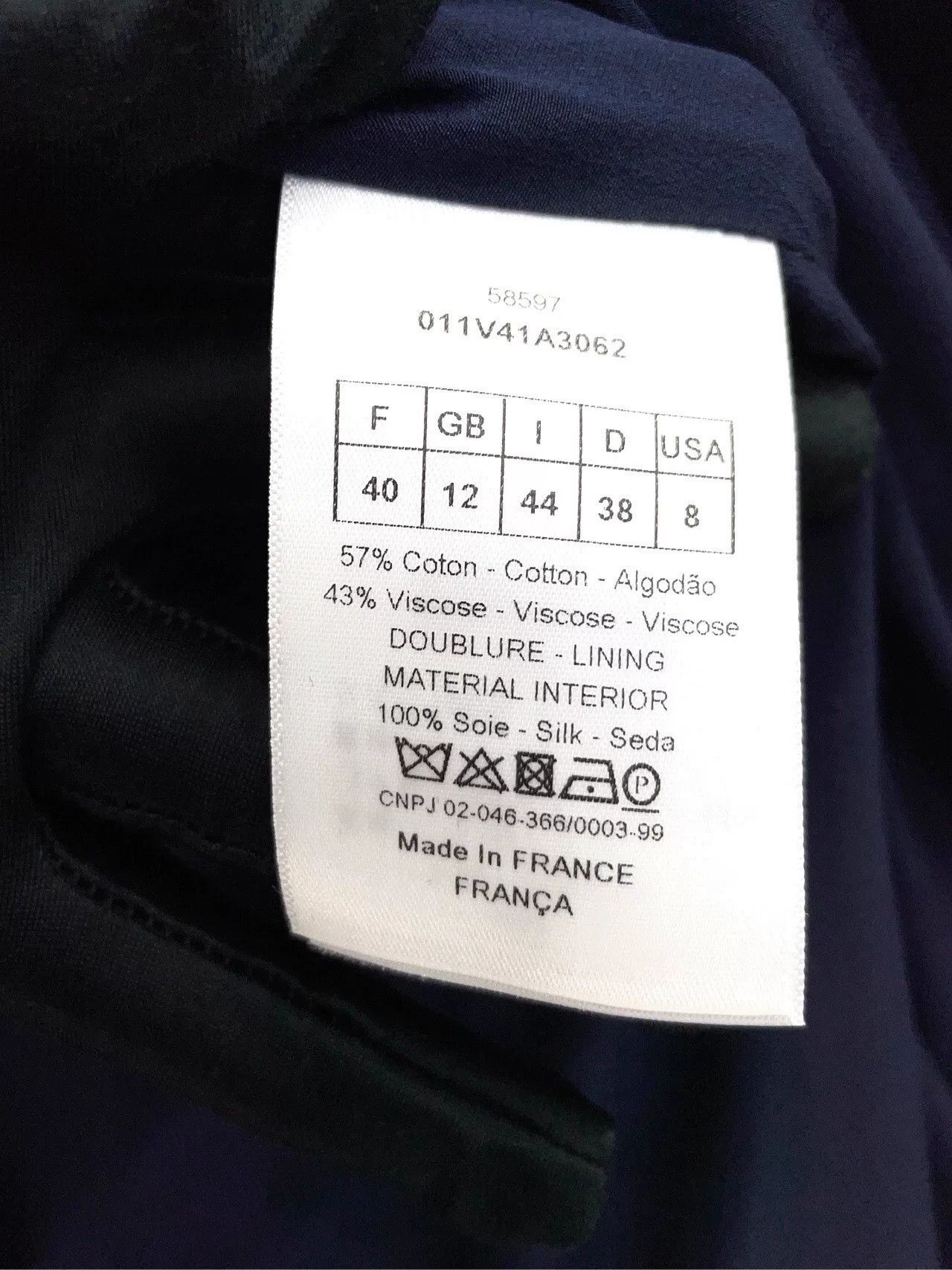 Dior Dior Black Single-Breasted Lapel Zip Blazer Size US XXS / EU 40 - 9 Thumbnail