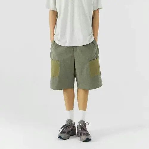 Japanese Brand 21SS Indigo Union Japan Green Outdoor Pockets Shorts Size US 32 / EU 48 - 1 Thumbnail
