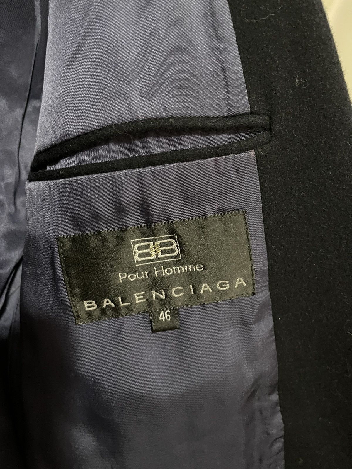 Balenciaga Vintage Balenciaga Wool Long Button Up Overcoat Size US S / EU 44-46 / 1 - 4 Thumbnail