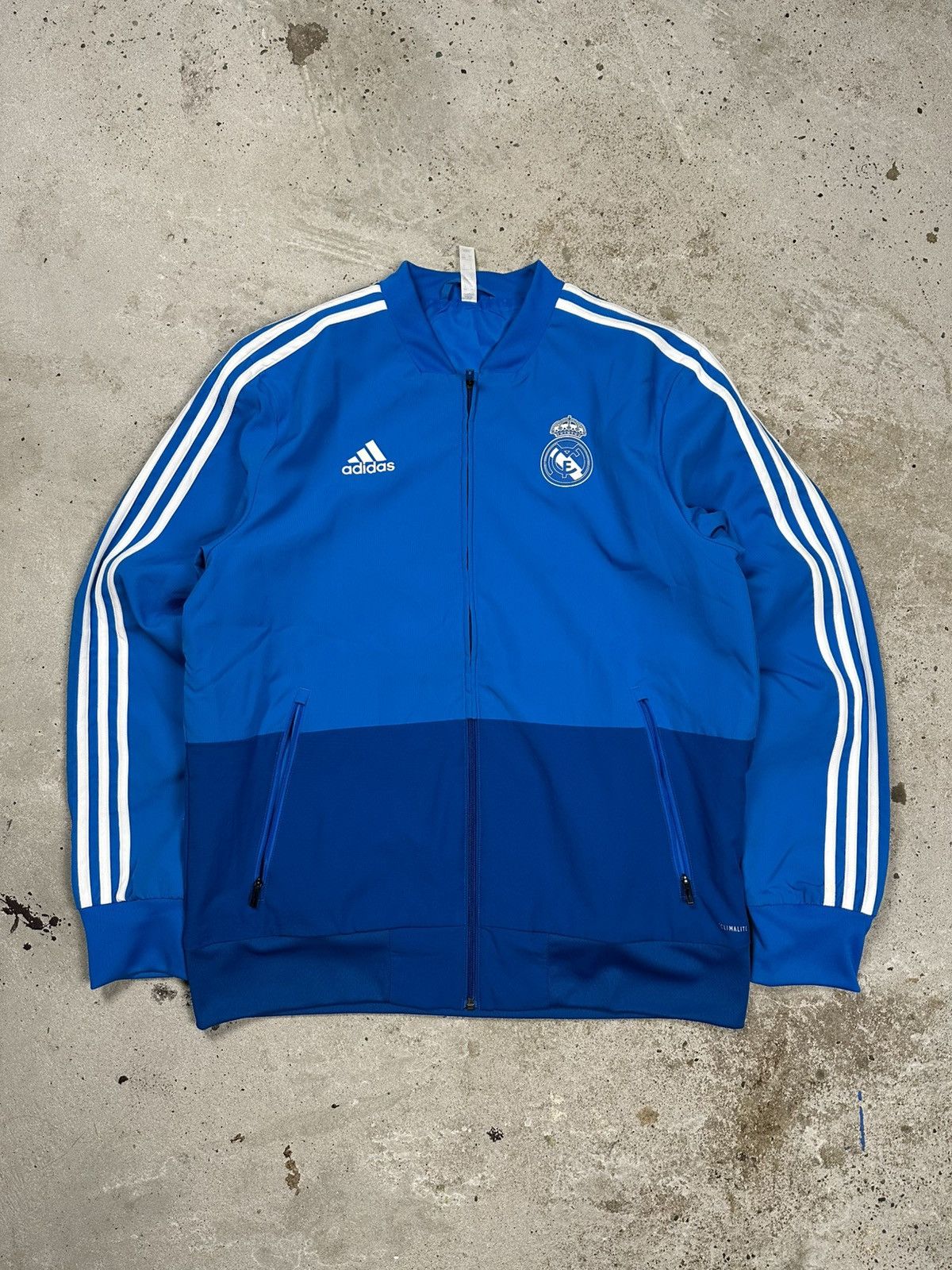 Adidas Adidas x Real Madrid Blue Light Track Jacket Training Top Size US L / EU 52-54 / 3 - 1 Thumbnail