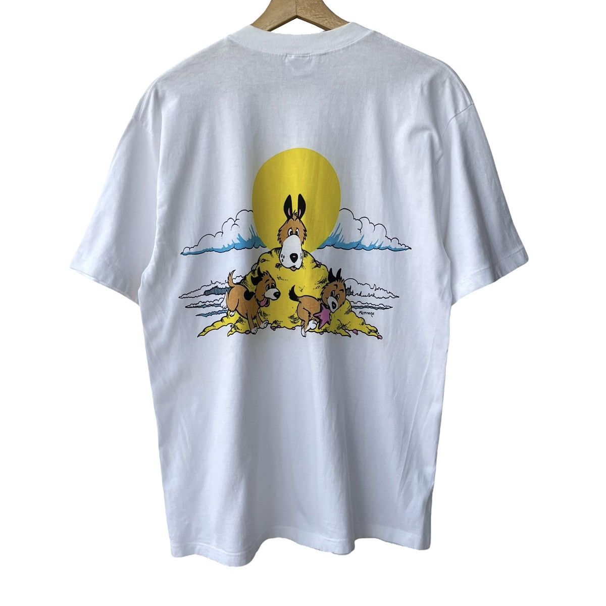 Vintage Crazy Shirts Hawaii Vintage 1980s Fujitake Dogs Printed Tee Size US M / EU 48-50 / 2 - 2 Thumbnail