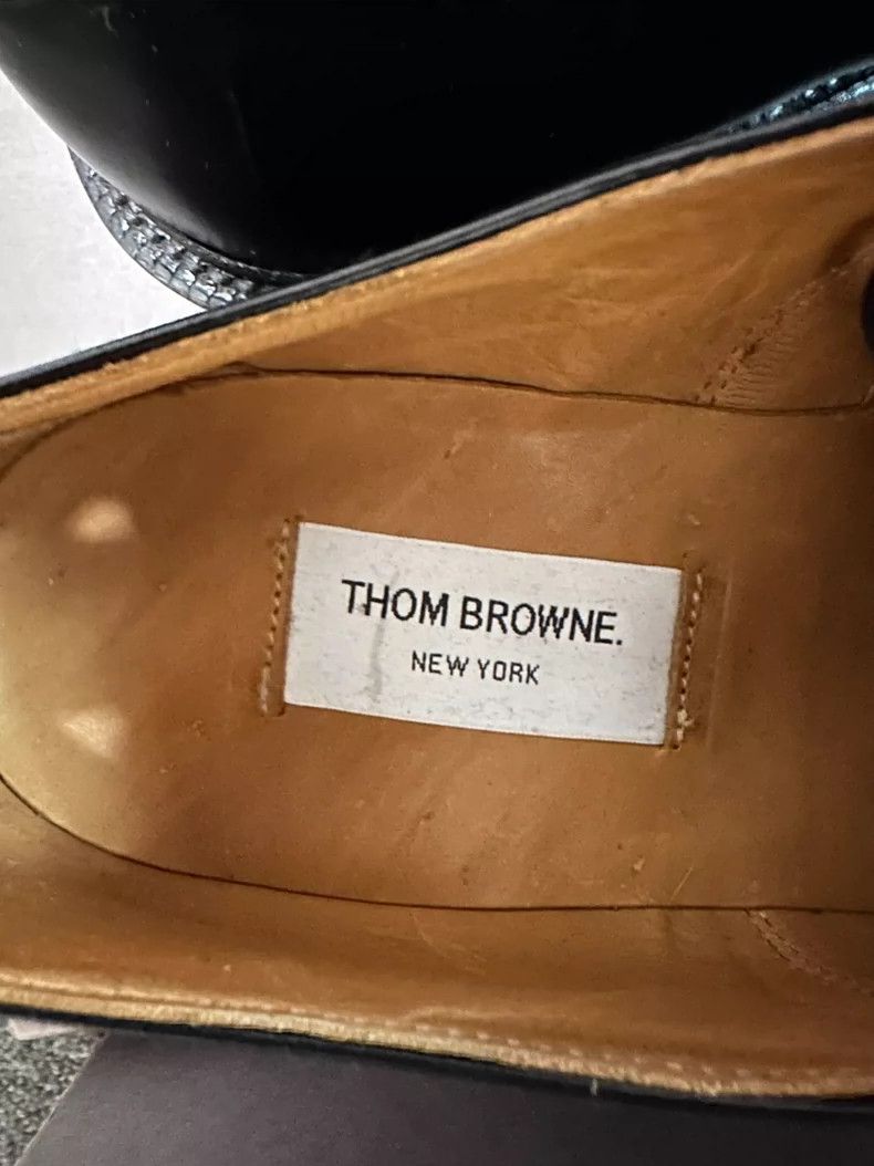 Thom Browne Thom Browne Watch the leather Oxford shoes Size US 9 / EU 42 - 6 Thumbnail