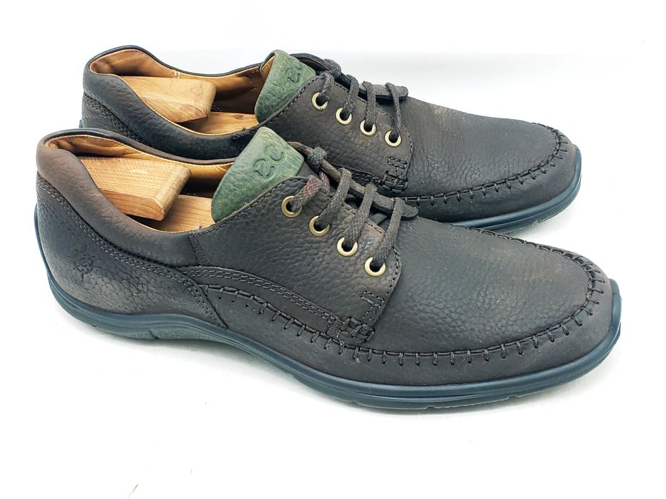 Ecco ECCO Mens 'Seawalker' Dark Brown Pebbled Leather Shoes | Grailed