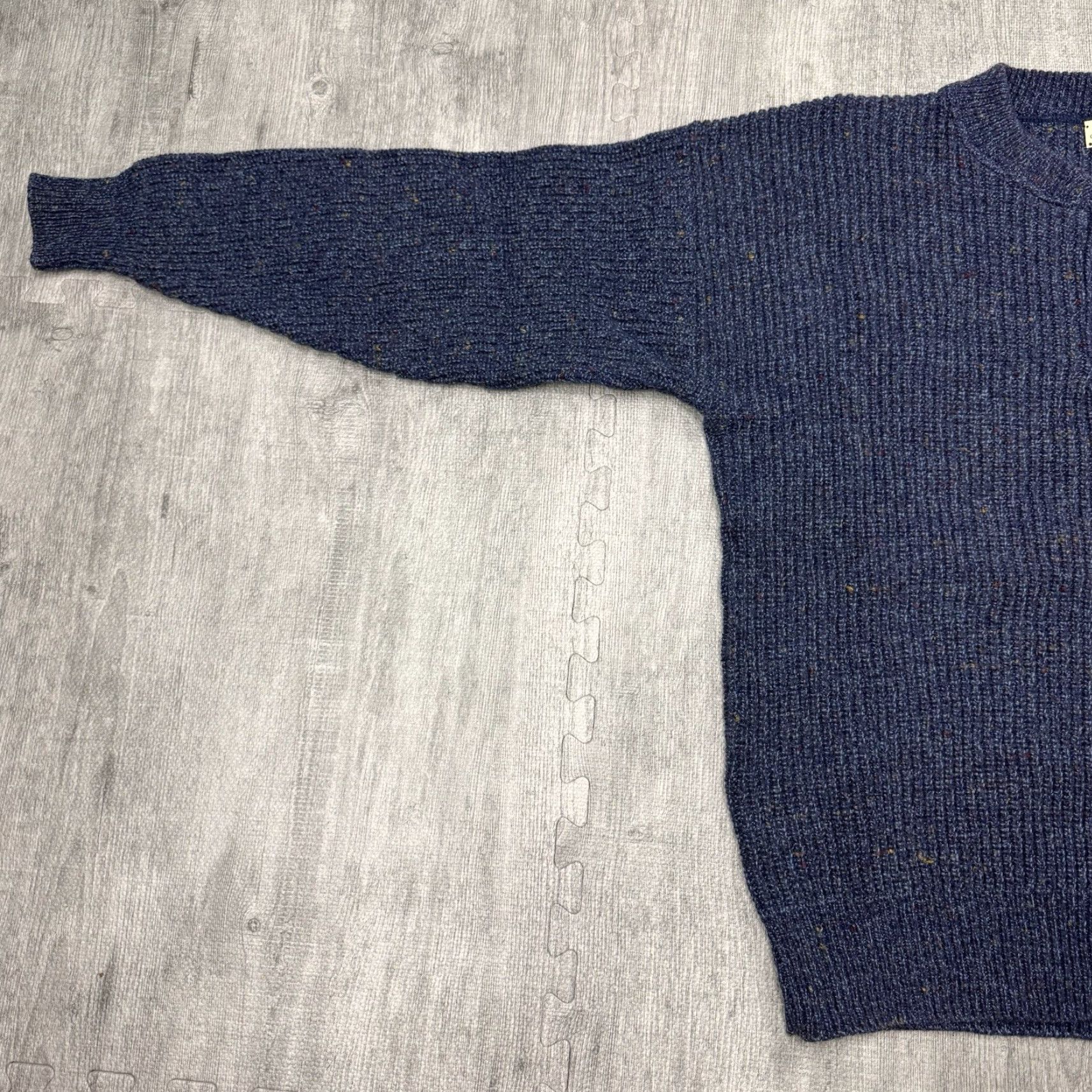 Vintage VINTAGE St. John's Bay USA Made Men's Long Sleeve Henley Sweater L Blue Wool Knit Autumn Winter Casual Size US L / EU 52-54 / 3 - 4 Thumbnail