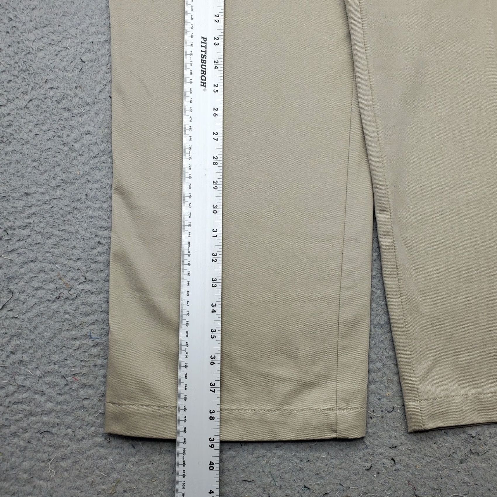 Izod IZOD Mens Pants Chino Flat Front Straight Fit 38 Tan Size Mens 38 Inseam 29" Regular XS? Size US 38 / EU 54 - 3 Thumbnail