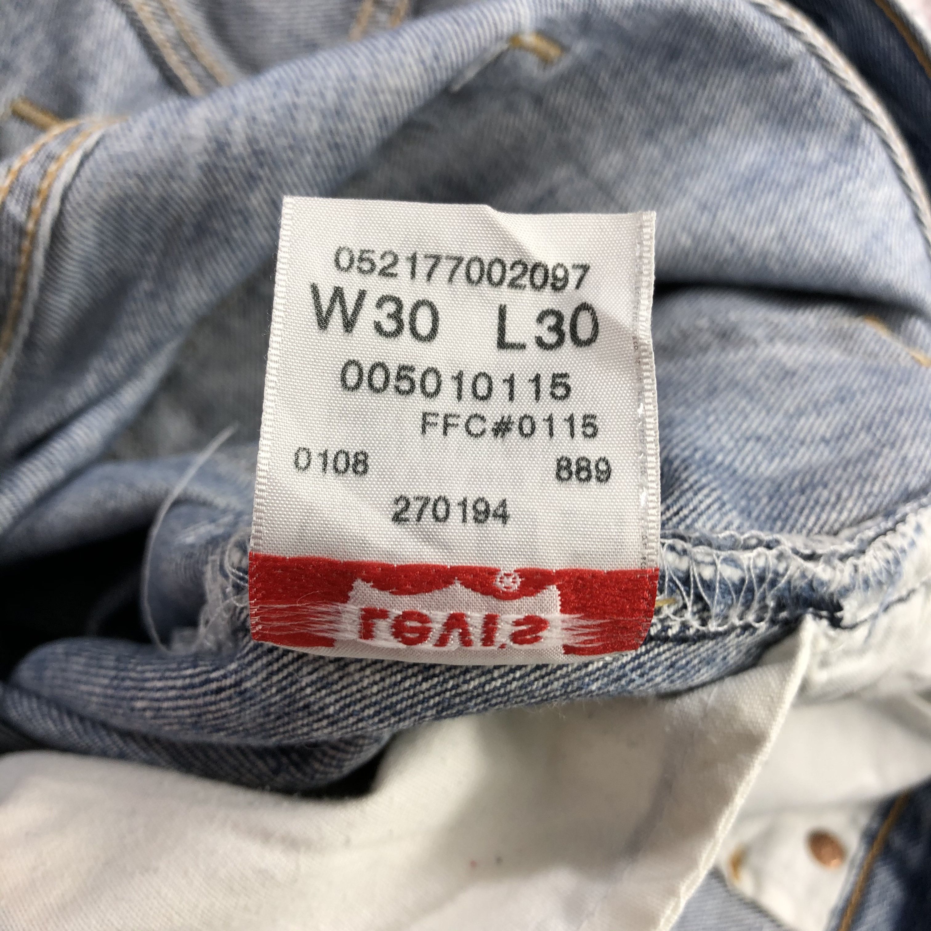 Levi's × Vintage 90s Vintage Light Wash Levis 501 Jeans -JM2260 Size US 31 - 15 Thumbnail
