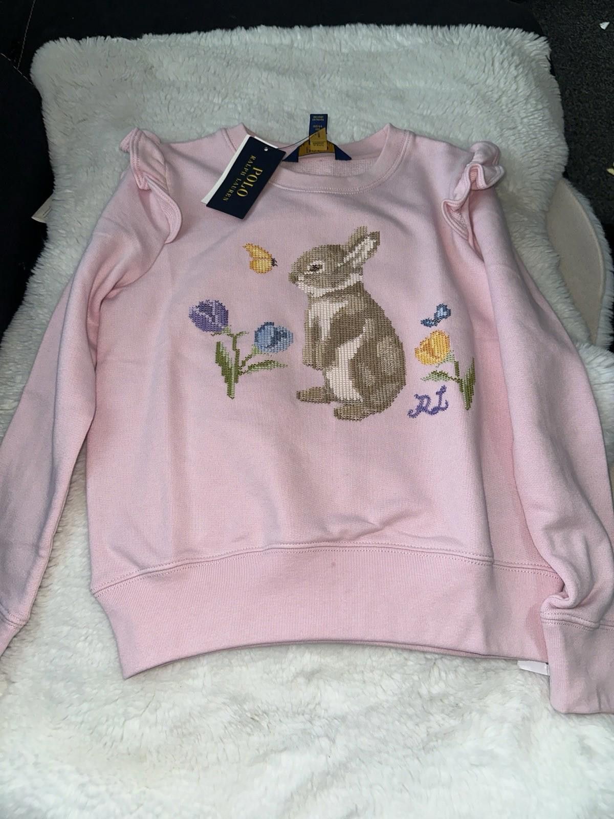 Lauren Ralph Lauren Ralph Lauren Cotton Kids Jumper Embroided Design Size ONE SIZE - 3 Thumbnail
