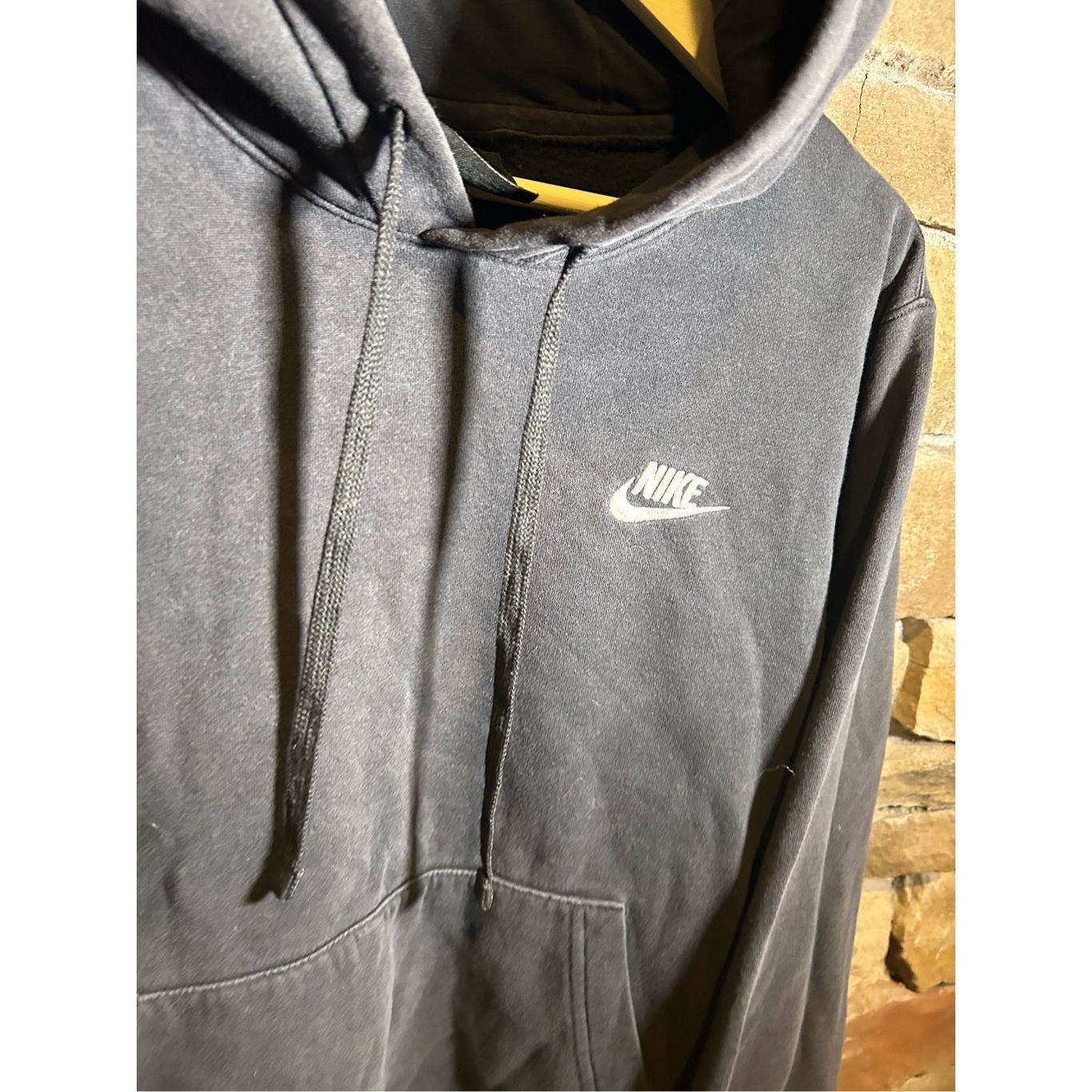 Vintage Y2K Nike Essentials Black Swoosh Sweatshirt hoodie Size US S / EU 44-46 / 1 - 2 Thumbnail