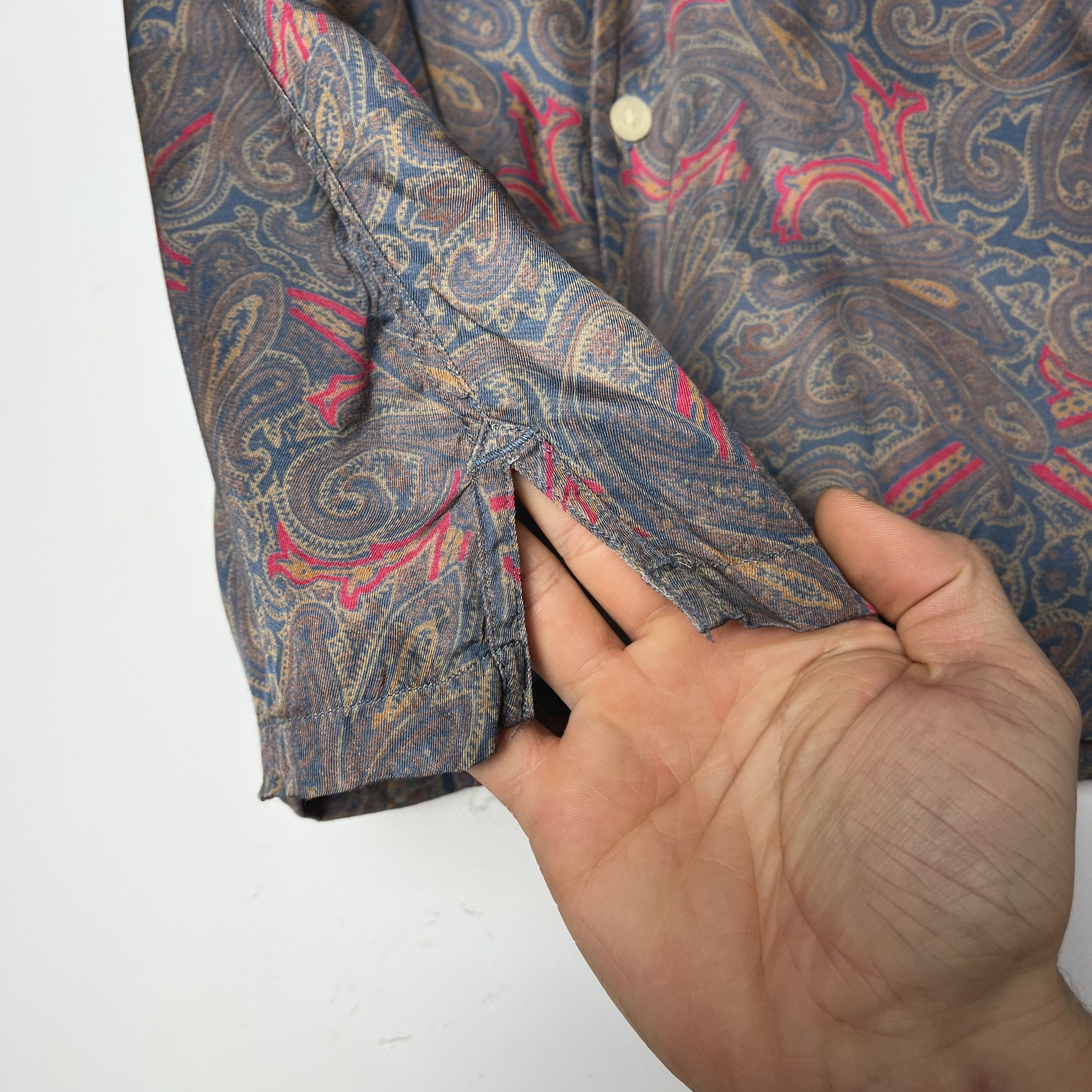 Allsaints AllSaints Oslo Paisley Crazy Art SS Button Up Shirt Size US XS / EU 42 / 0 - 23 Thumbnail