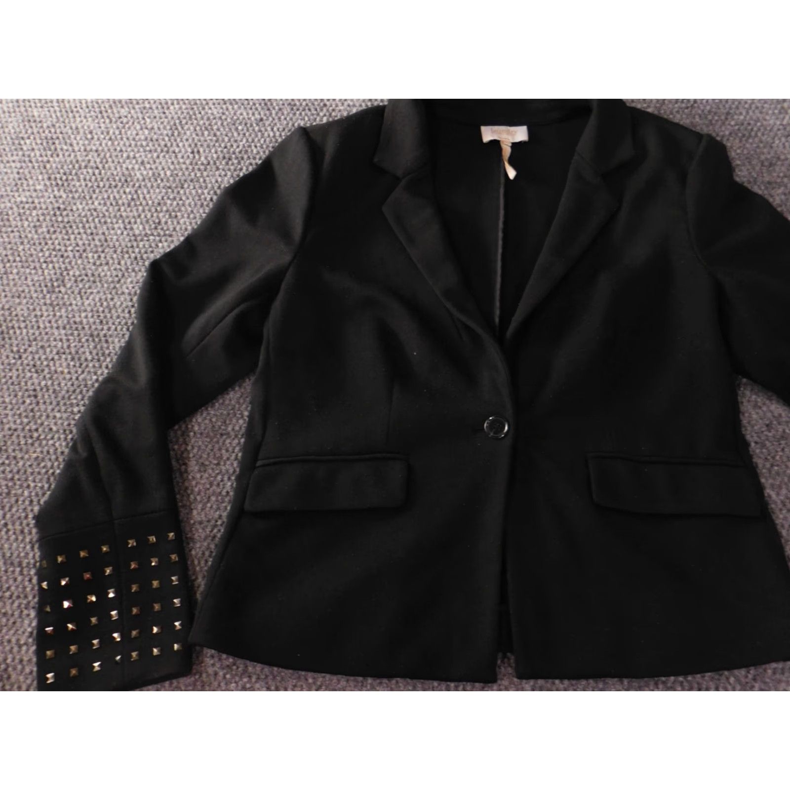 Laundry by Shelli Segal Laundry by Shelli Segal Womens Jacket 14 Black One Button Blazer Size XL / US 12-14 / IT 48-50 - 5 Thumbnail
