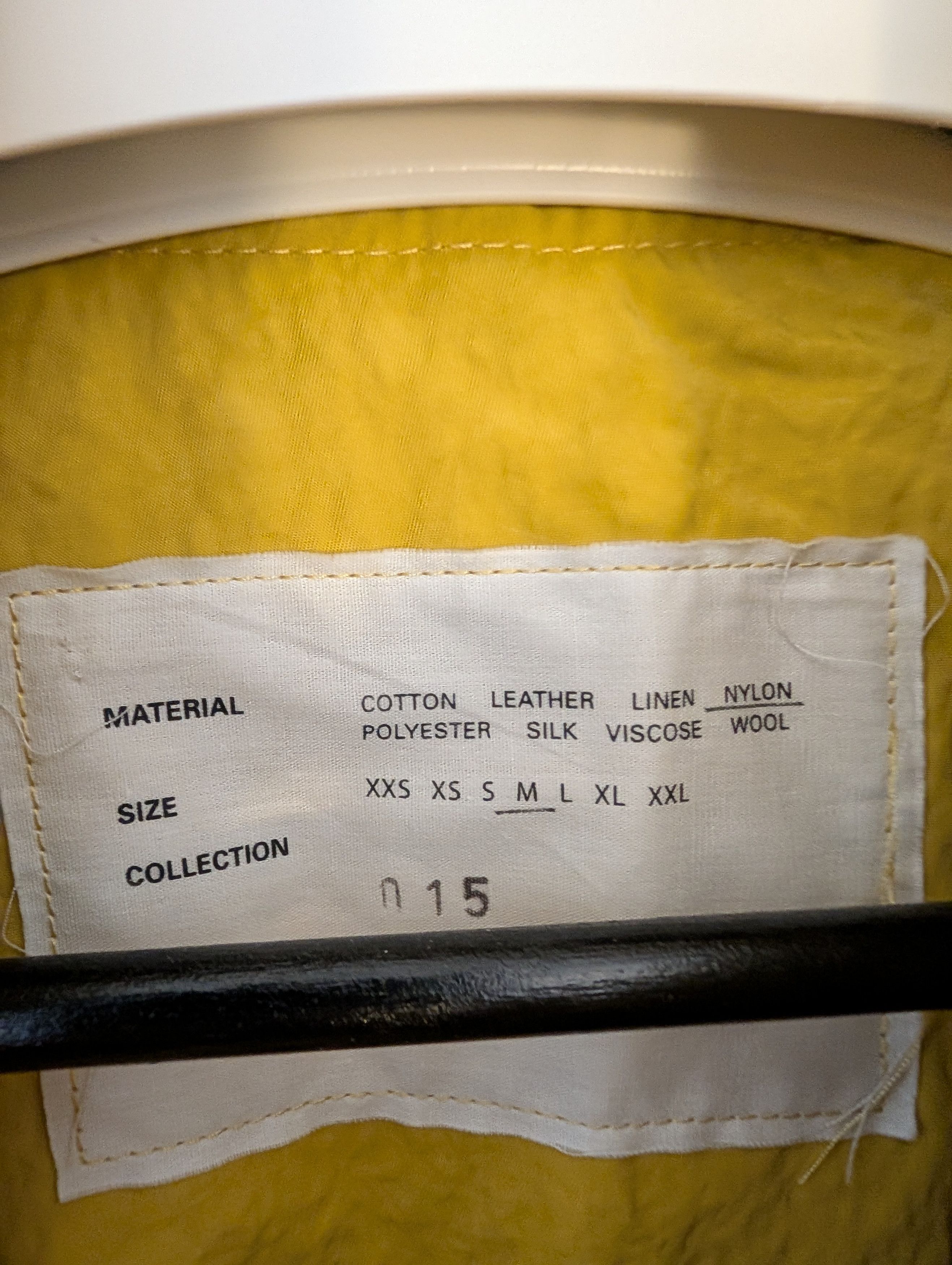 Camiel Fortgens Double Raincoat Yellow Nylon Size US M / EU 48-50 / 2 - 2 Thumbnail
