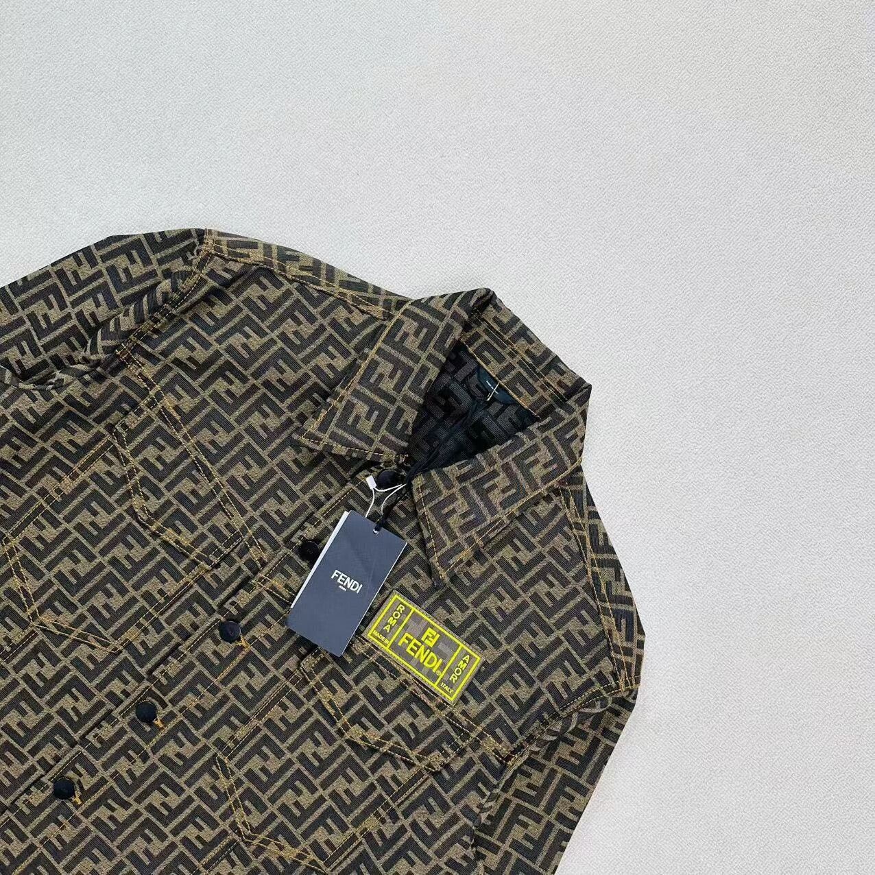 Fendi fendi double f logo denim jacket Size US L / EU 52-54 / 3 - 3 Thumbnail
