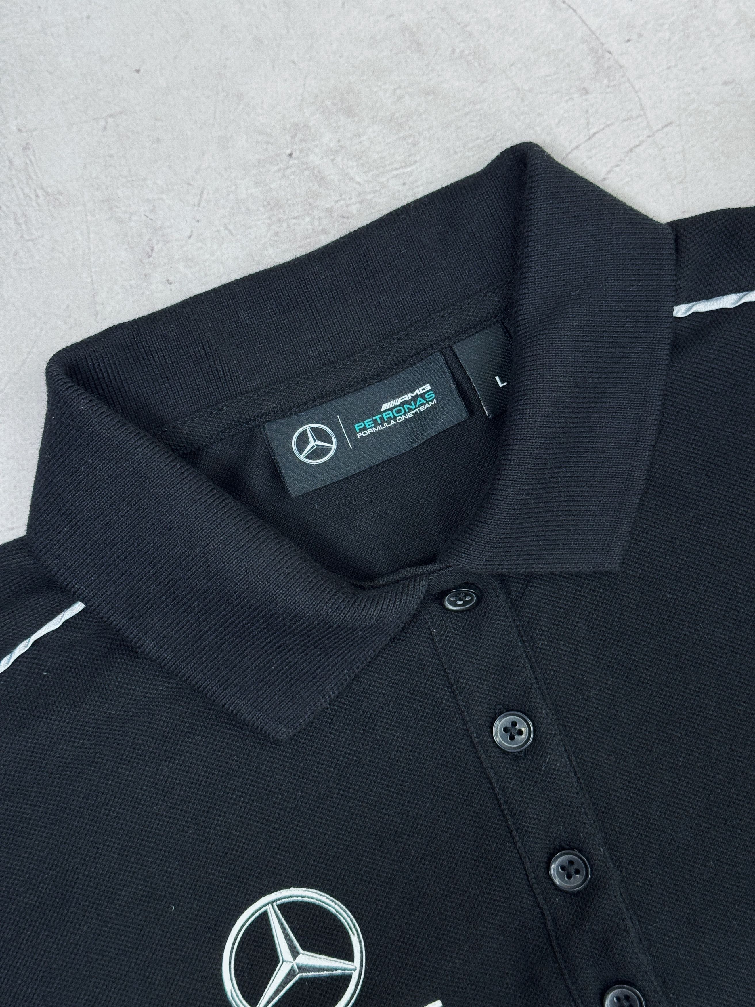 Hugo Boss × Mercedes-Benz Mercedes AMG Petronas F1 Team Polo T-Shirt Ladies UBS Boss Size L / US 10 / IT 46 - 7 Thumbnail