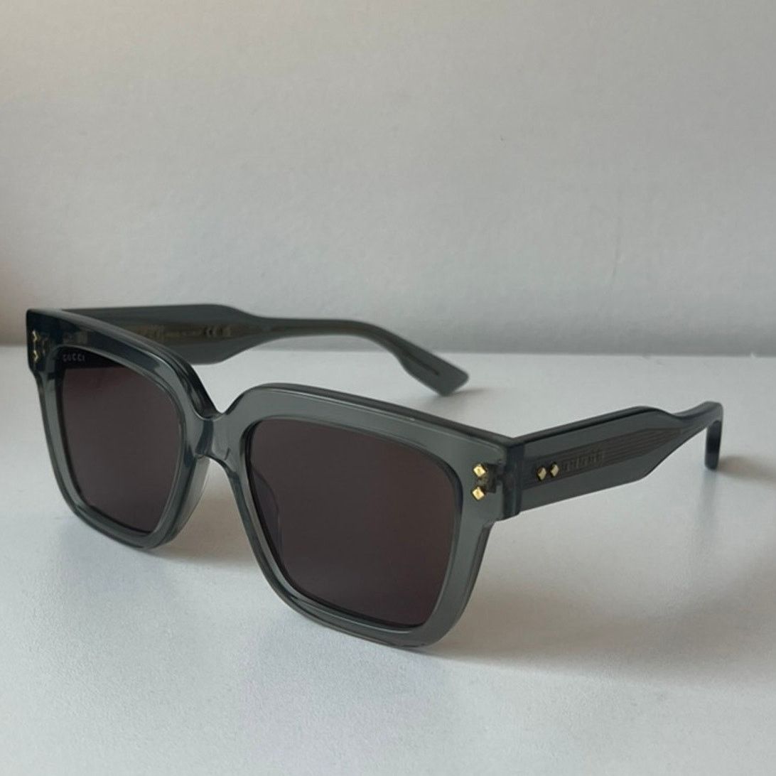 Gucci NEW Gucci GG1084S Grey Unisex Square Sunglasses Size ONE SIZE - 8 Thumbnail
