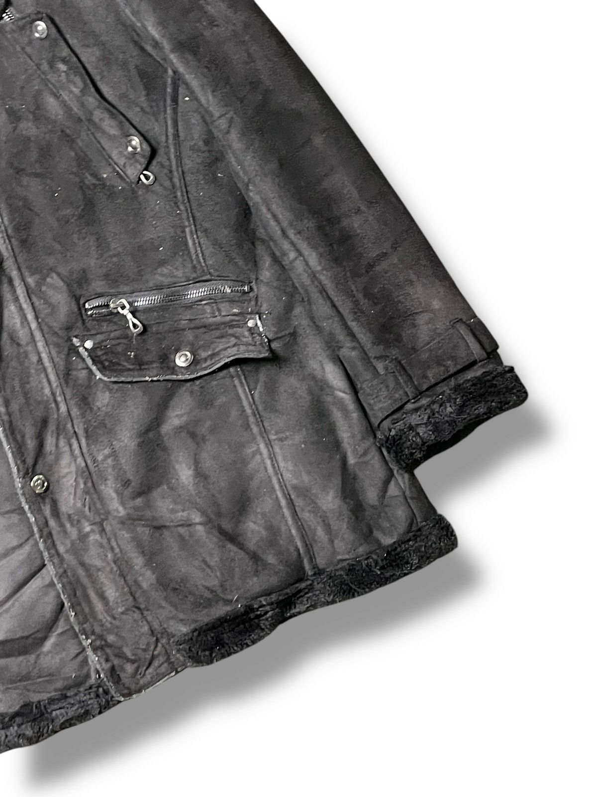 If Six Was Nine × Japanese Brand × Le Grande Bleu (L.G.B.) Roushatte Shell Leather Suede Fur Hooded Jacket(60) Size US M / EU 48-50 / 2 - 4 Thumbnail