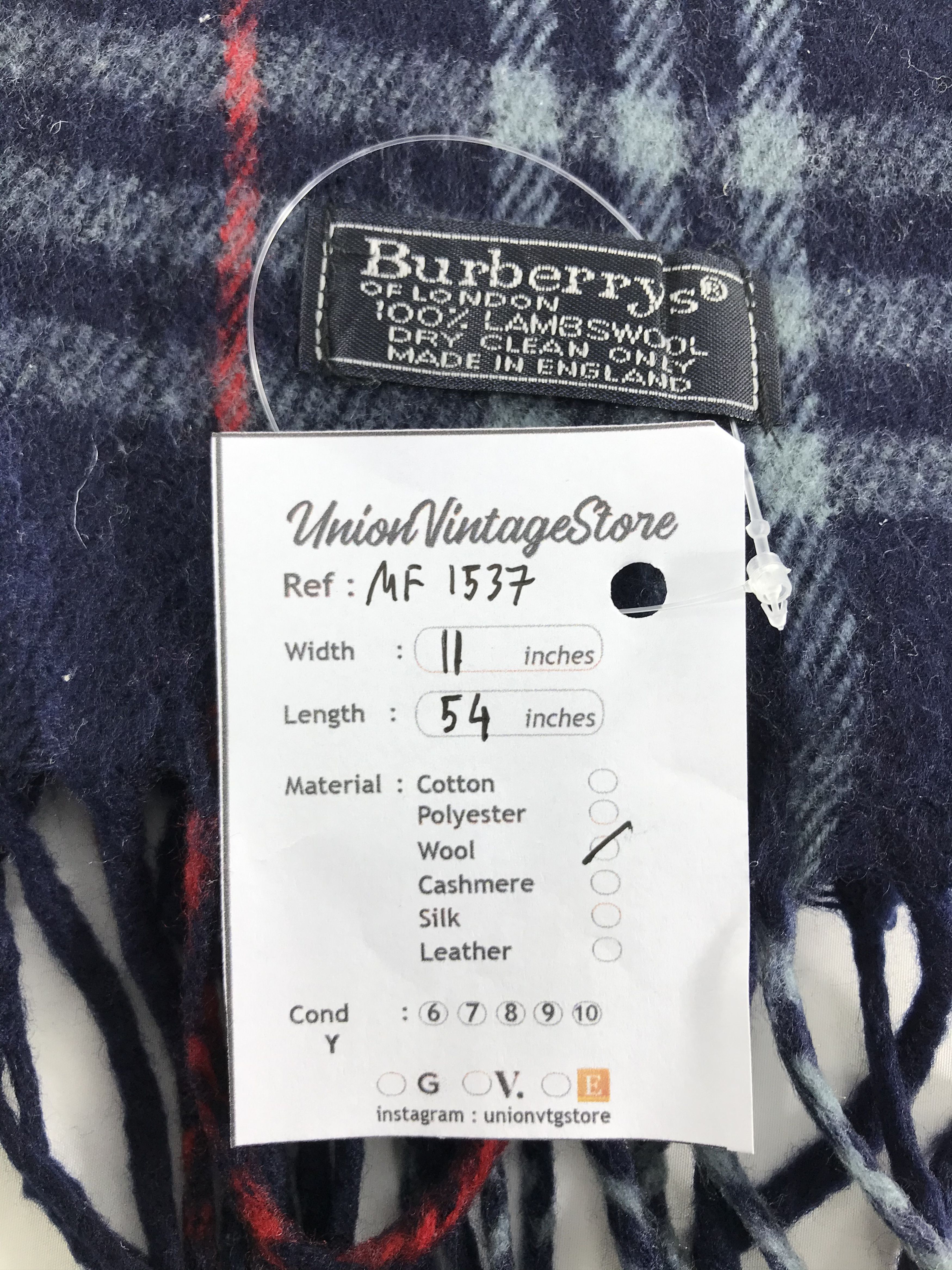 Burberry Vintage Burberry Scarf/Muffler/Neckwear MF1537 Size ONE SIZE - 4 Thumbnail