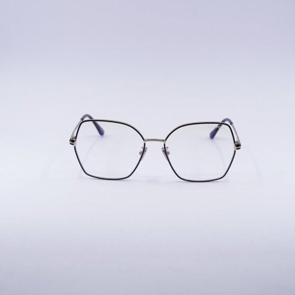 Tom Ford Tom Ford FT5876-B 032 Eyeglasses Pale Gold/Black 56mm Frame Size ONE SIZE - 4 Thumbnail