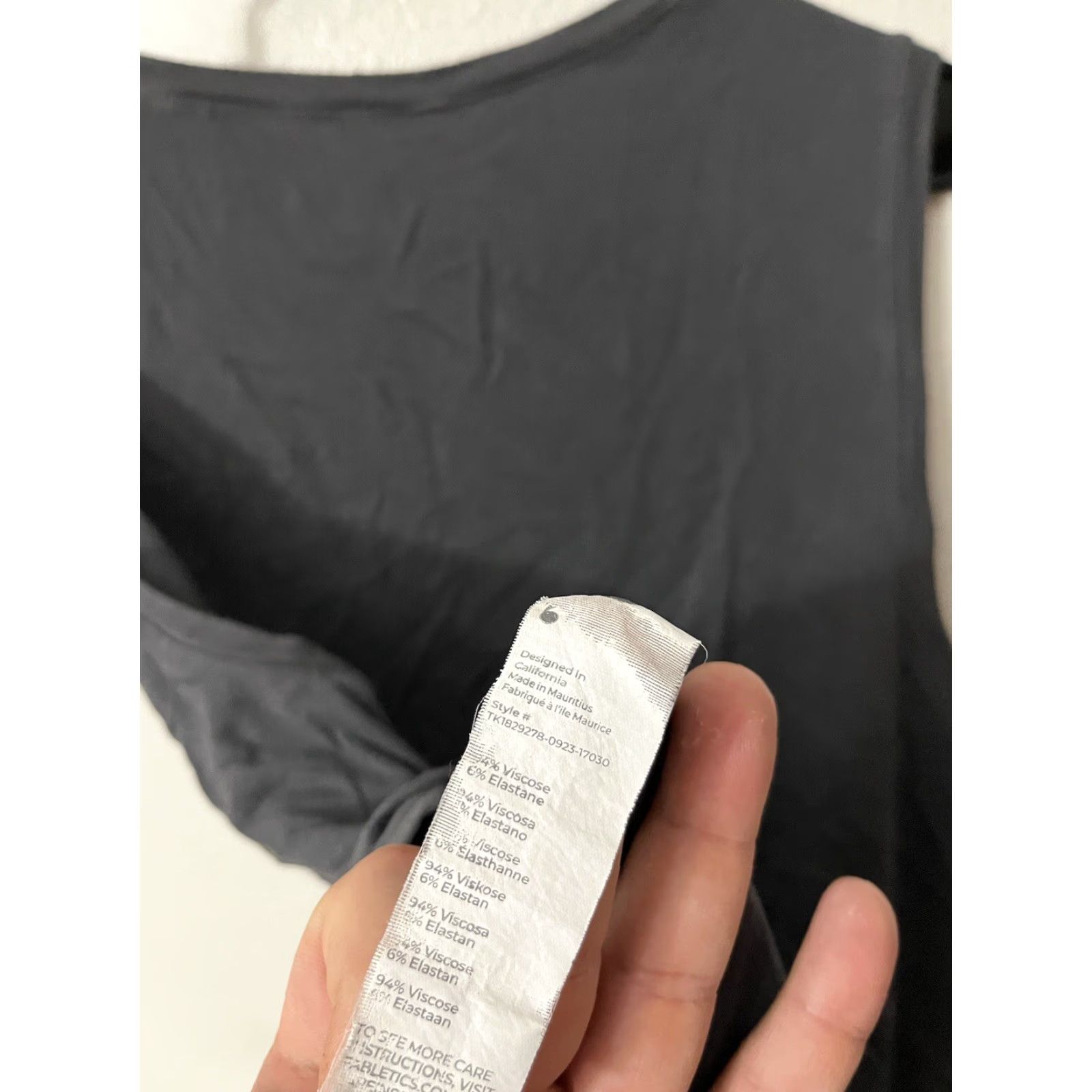 Fabletics Fabletics Tank Top Women's Small Gray Pullover Athletic Sleeveless Round Neck Tied Breathable Lightweight Jersey Activewear Casual Holiday Beach Size S / US 4 / IT 40 - 4 Thumbnail