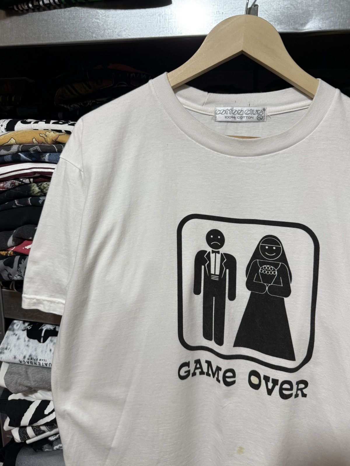 Vintage Vintage Humor Unhappy Wedding Game Over T-Shirt Y2K Hype Size US XL / EU 56 / 4 - 3 Thumbnail
