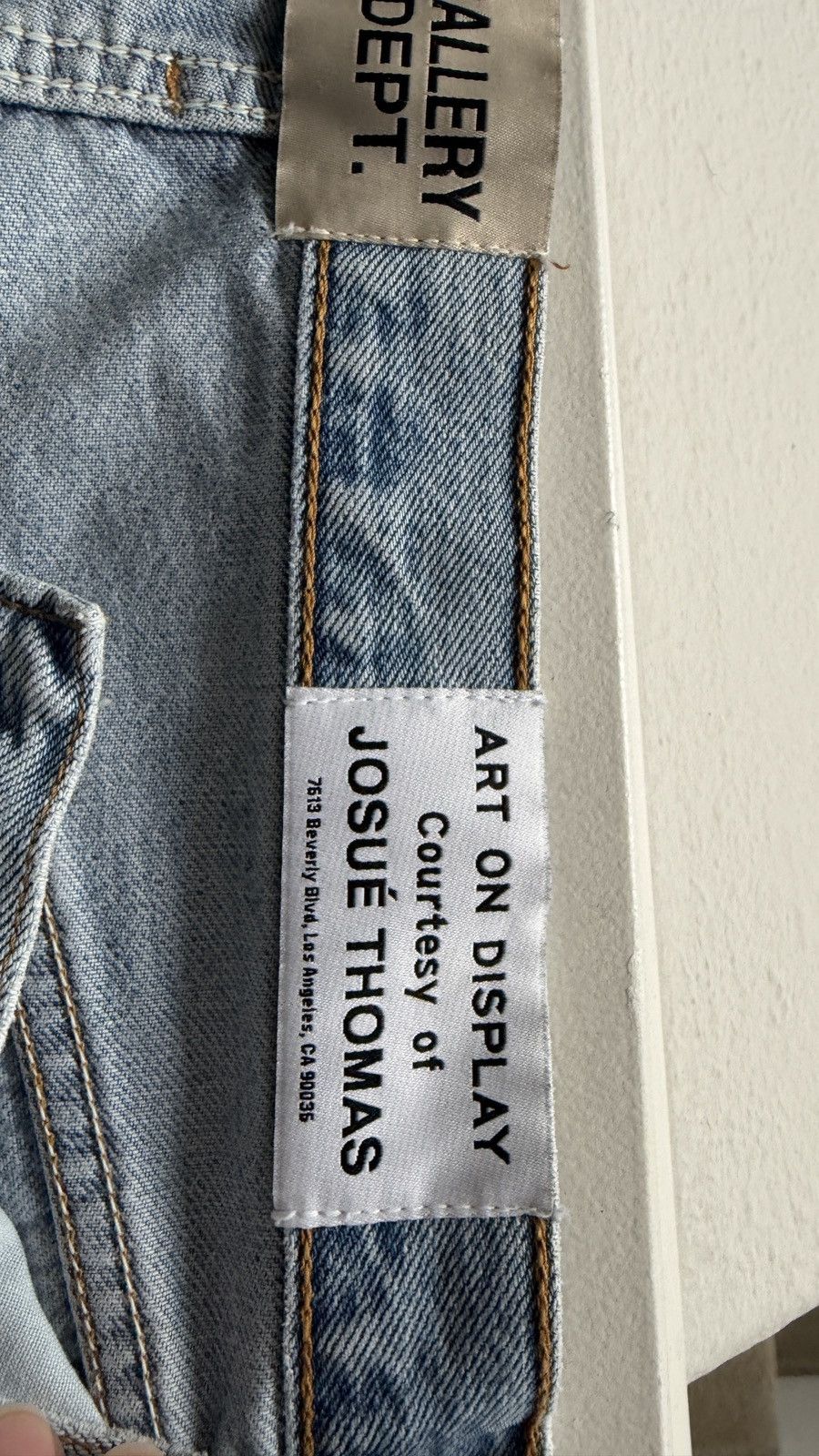 Gallery Dept. Gallery Dept. Light Blue Paint Splatter Flared Denim Men's Size US 33 - 9 Thumbnail