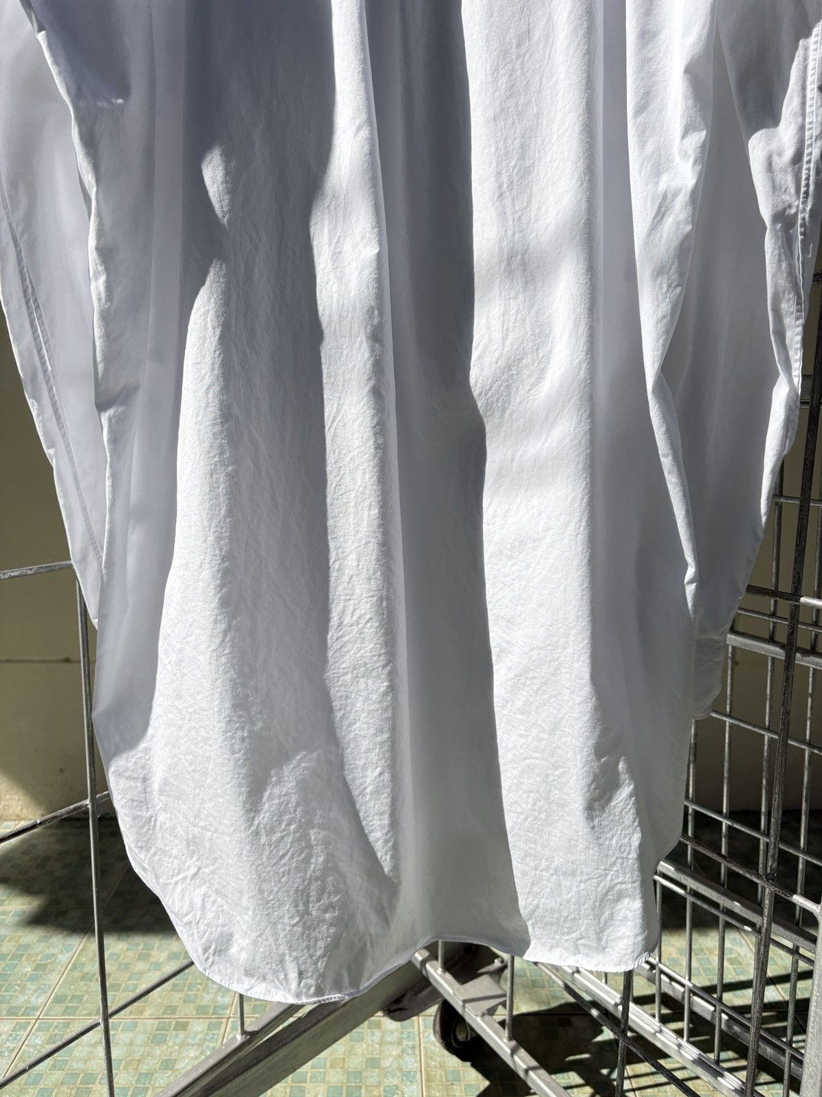 Junya Watanabe Junya Watanabe white oversized shirt dress vents at sleeves Size M / US 6-8 / IT 42-44 - 9 Thumbnail