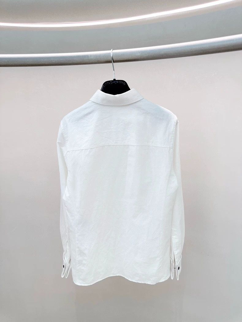 Saint Laurent Paris Saint Laurent Paris white shirt Size XS / US 0-2 / IT 36-38 - 2 Thumbnail