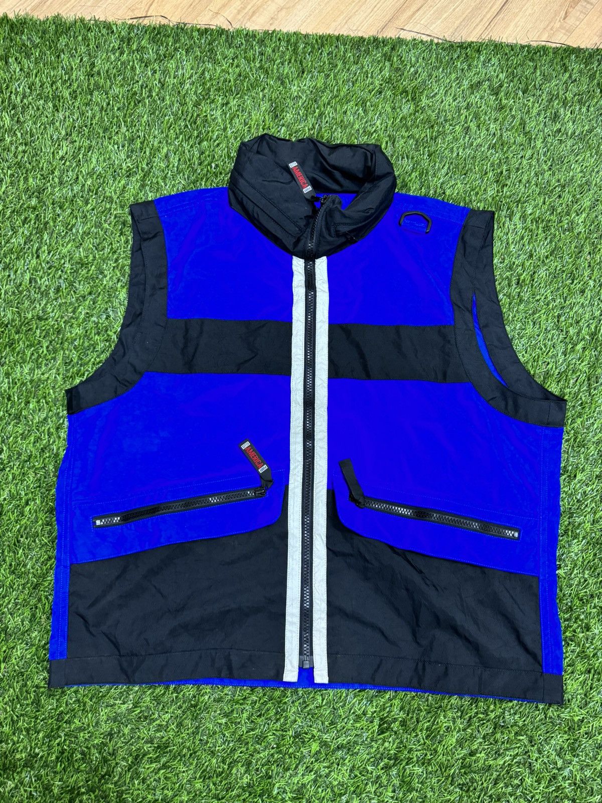 VINTAGE PERRY ELLIS MULTIPOCKETS VEST