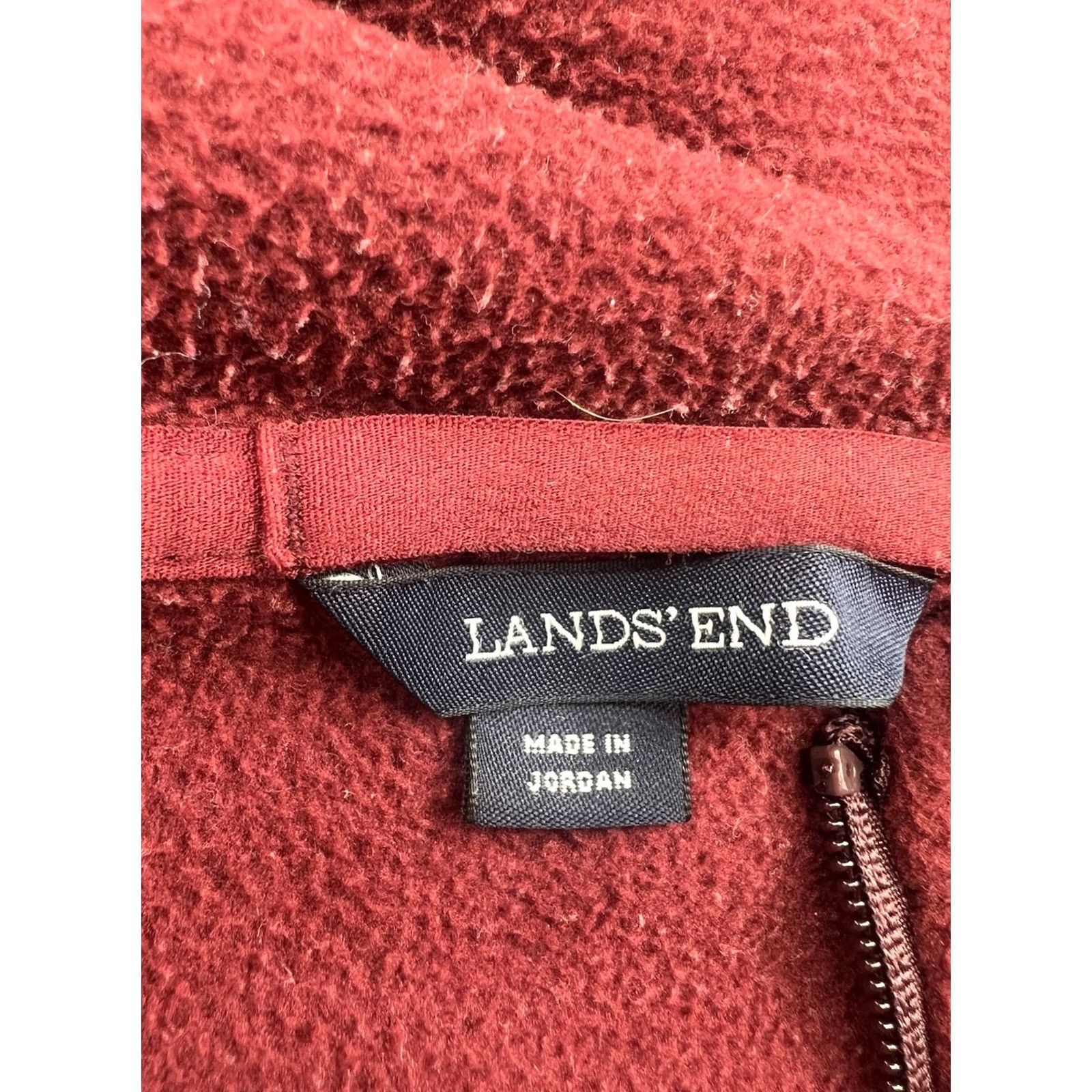 Lands' End Lands' End Hoodie 3XL Red Long Sleeve Zip Fleece Cotton Hooded Men’s Full Zip Reg Big & Tall Outdoor 90s? (Note: No added info) Size US XXL / EU 58 / 5 - 6 Thumbnail