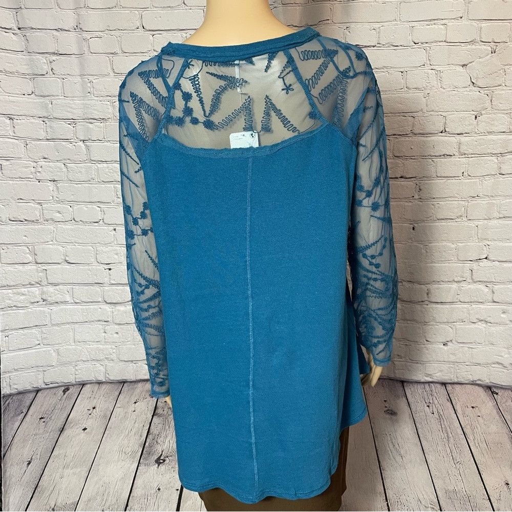 Free People NWT New Free People Sidney Embroidered Mixed Media Long Sle Size L / US 10 / IT 46 - 5 Thumbnail