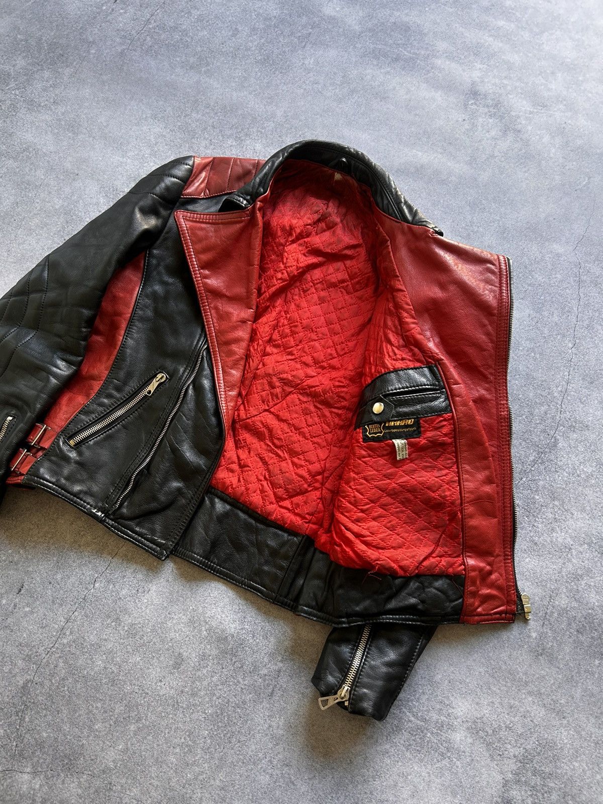 Genuine Leather Vintage Harro biker leather jacket mens y2k Size US S / EU 44-46 / 1 - 4 Thumbnail