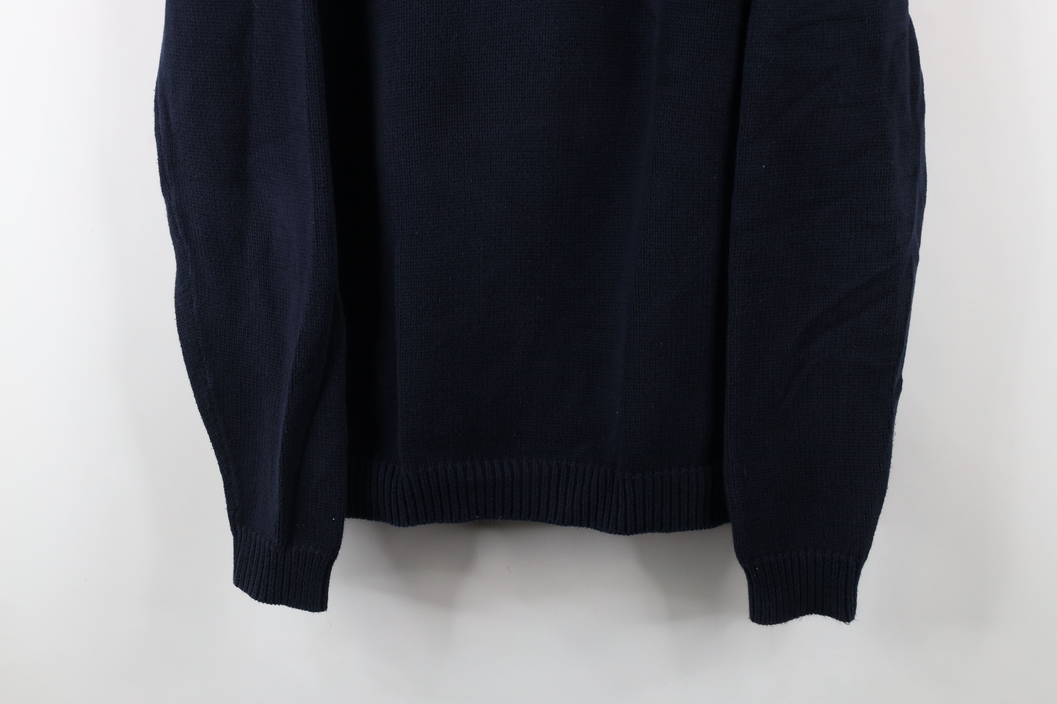 Eddie Bauer × Vintage Vintage Eddie Bauer Distressed Cotton Knit V-Neck Sweater Size US L / EU 52-54 / 3 - 3 Thumbnail