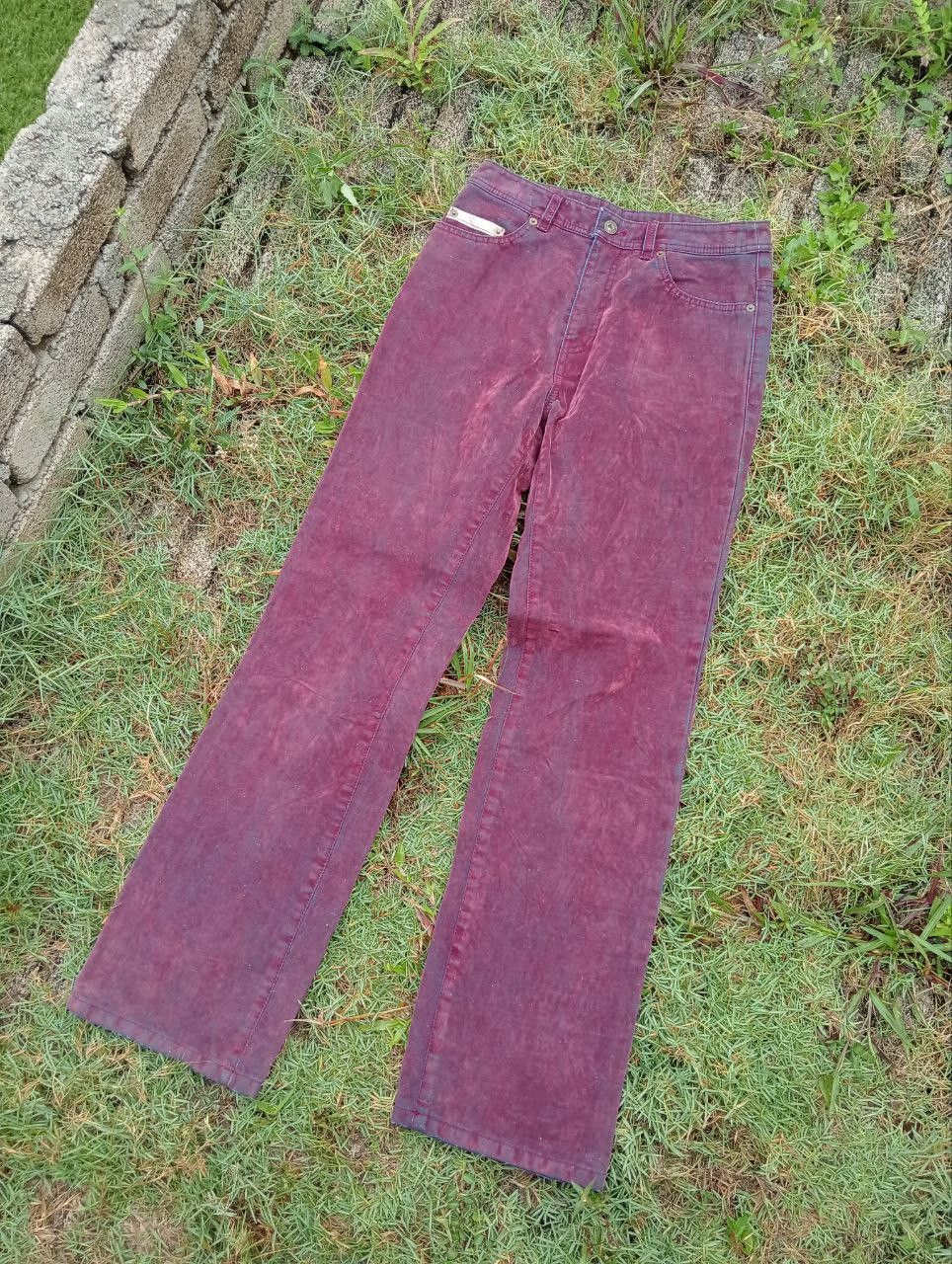 image of Hai Sporting Gear x Issey Miyake VTG Hai Club Issey Miyake "sample" Velvet Jeans in Maroon (Size 28