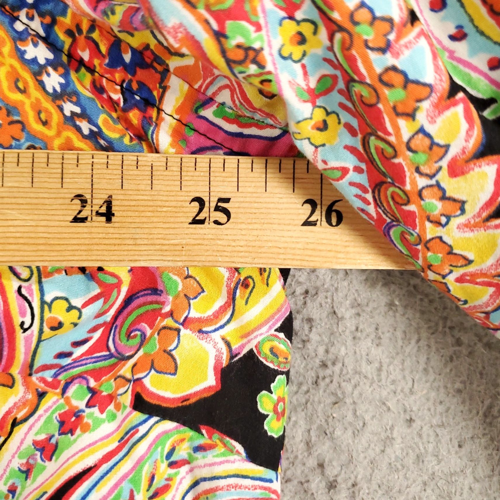 Chaps Chaps Button Up Womens 2X Colorful Bright Paisleys Avant Garde Artsy Blouse Size XXL / US 16-18 / IT 52-54 - 4 Thumbnail