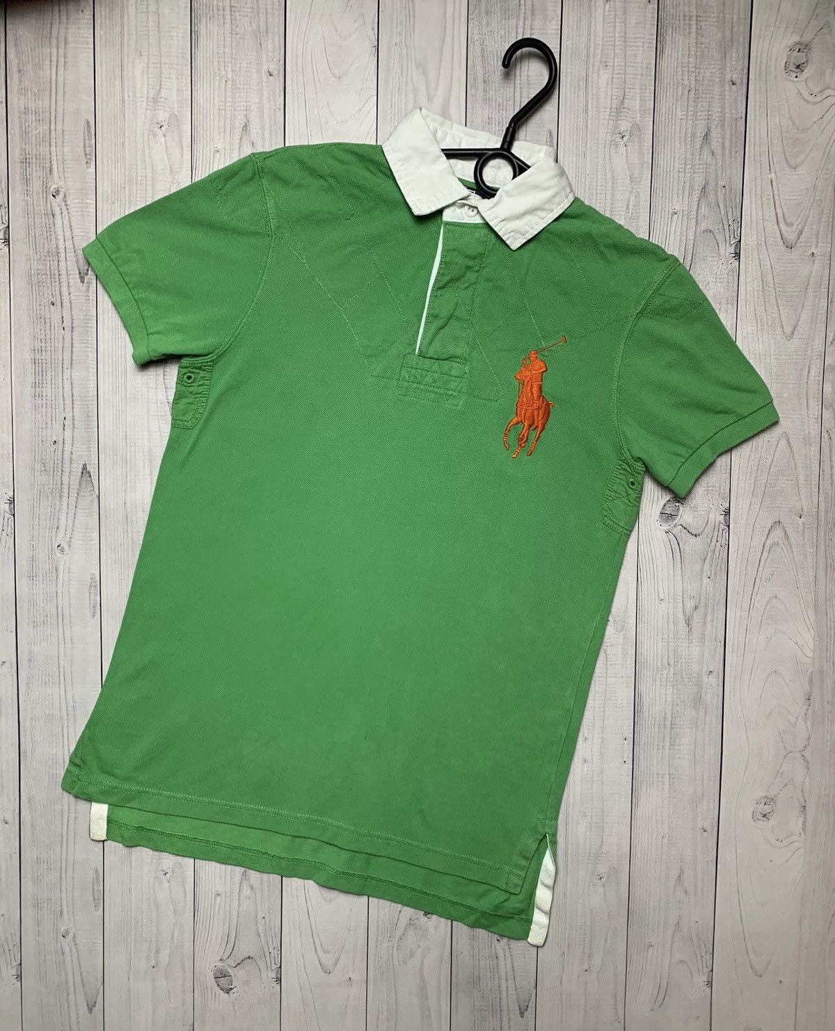 Vintage Vintage Polo Ralph Lauren green polo logo rare size S Size US S / EU 44-46 / 1 - 1 Thumbnail